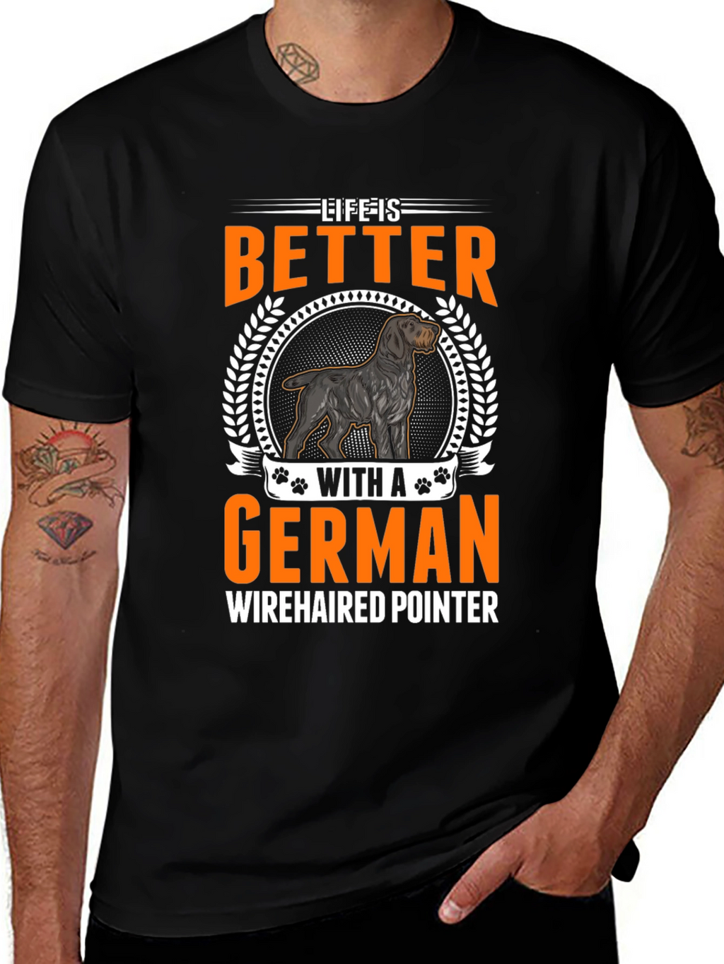 Life Is Better With A German Wirehaired Pointer T-Shirt