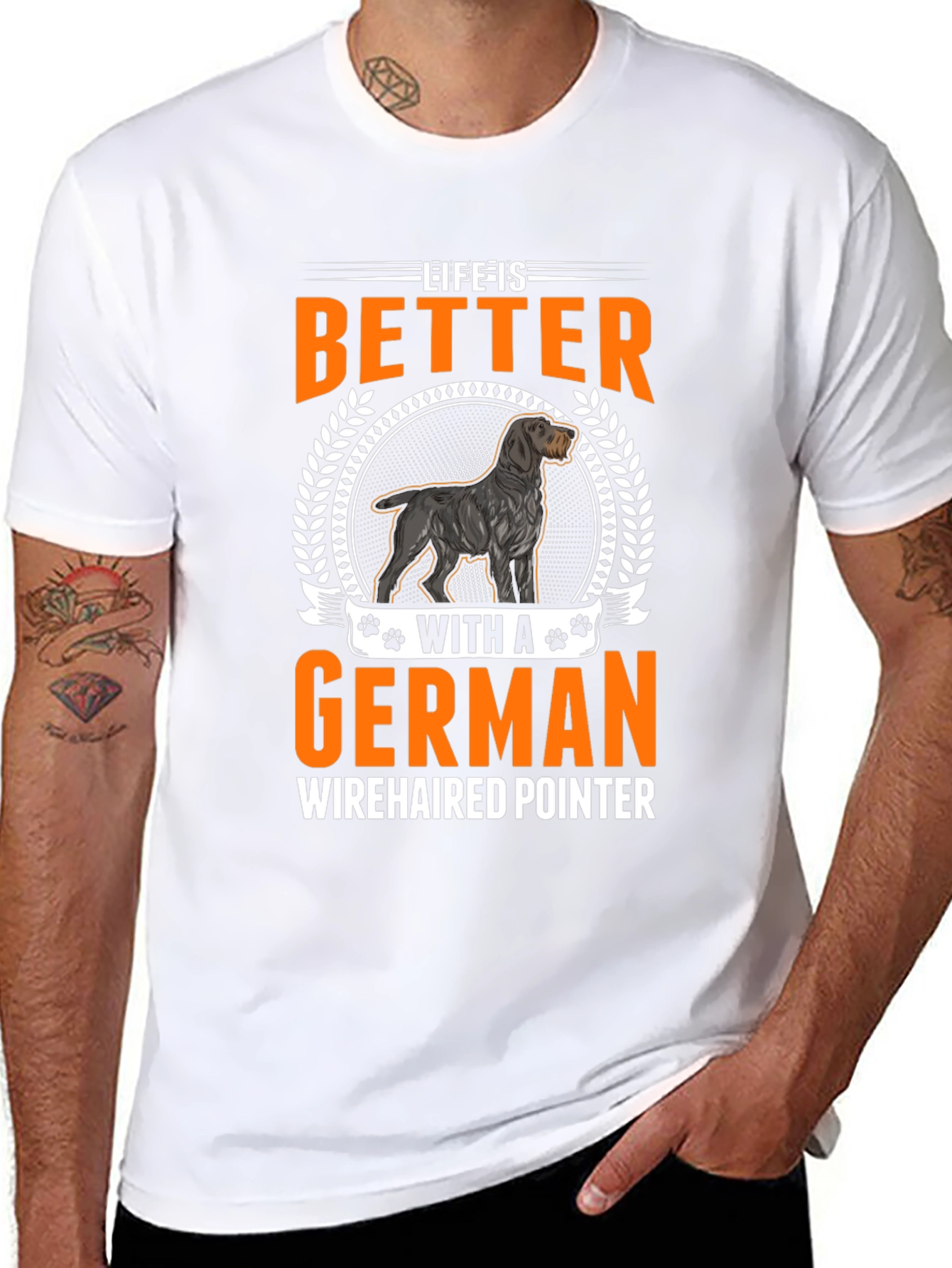 Life Is Better With A German Wirehaired Pointer T-Shirt