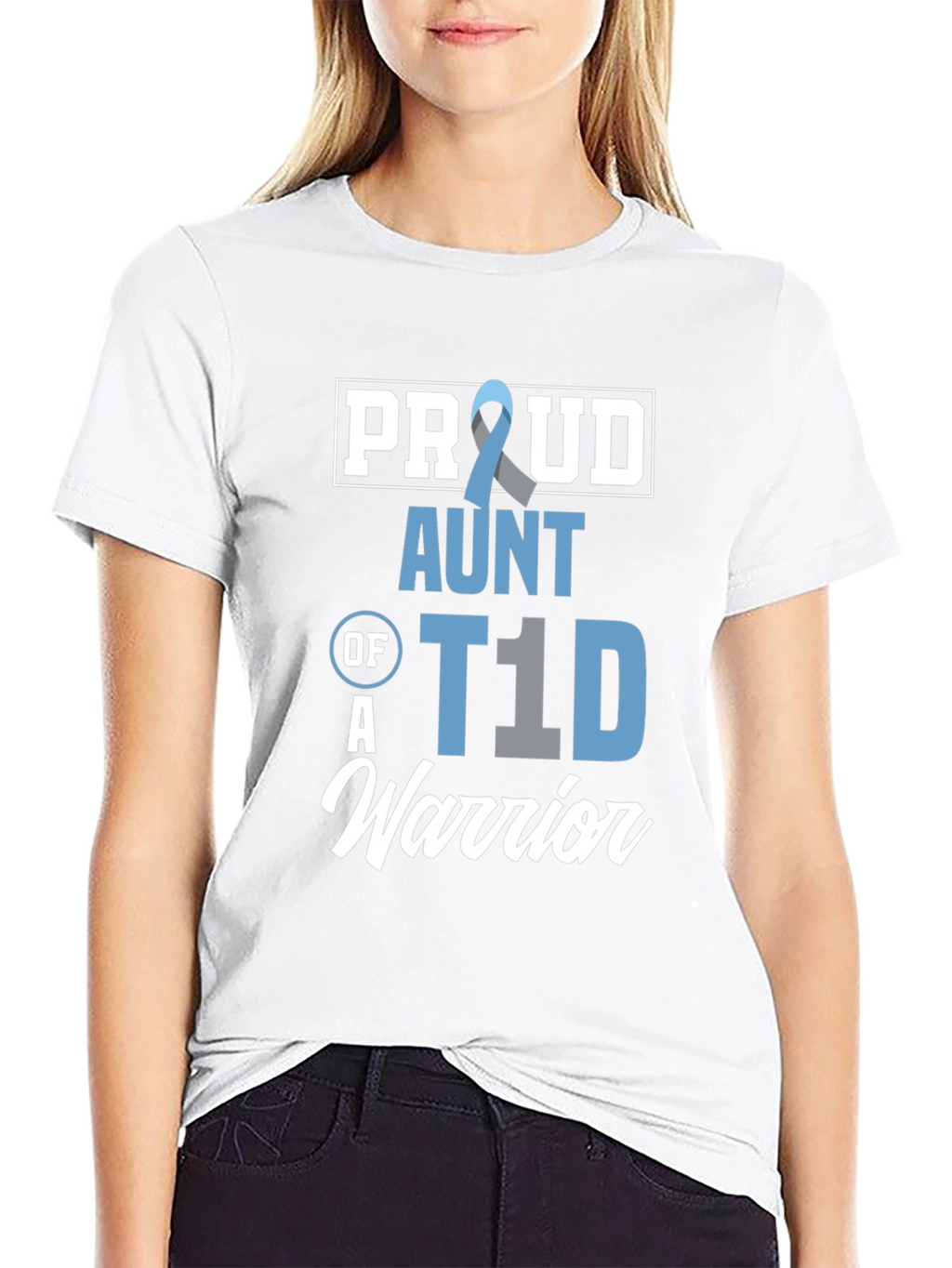 Proud Aunt of a T1D Warrior Awareness T-Shirt