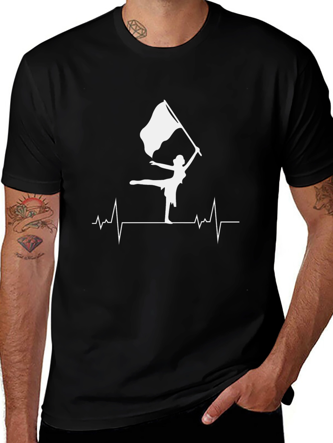 Color Guard Heartbeat T-Shirt