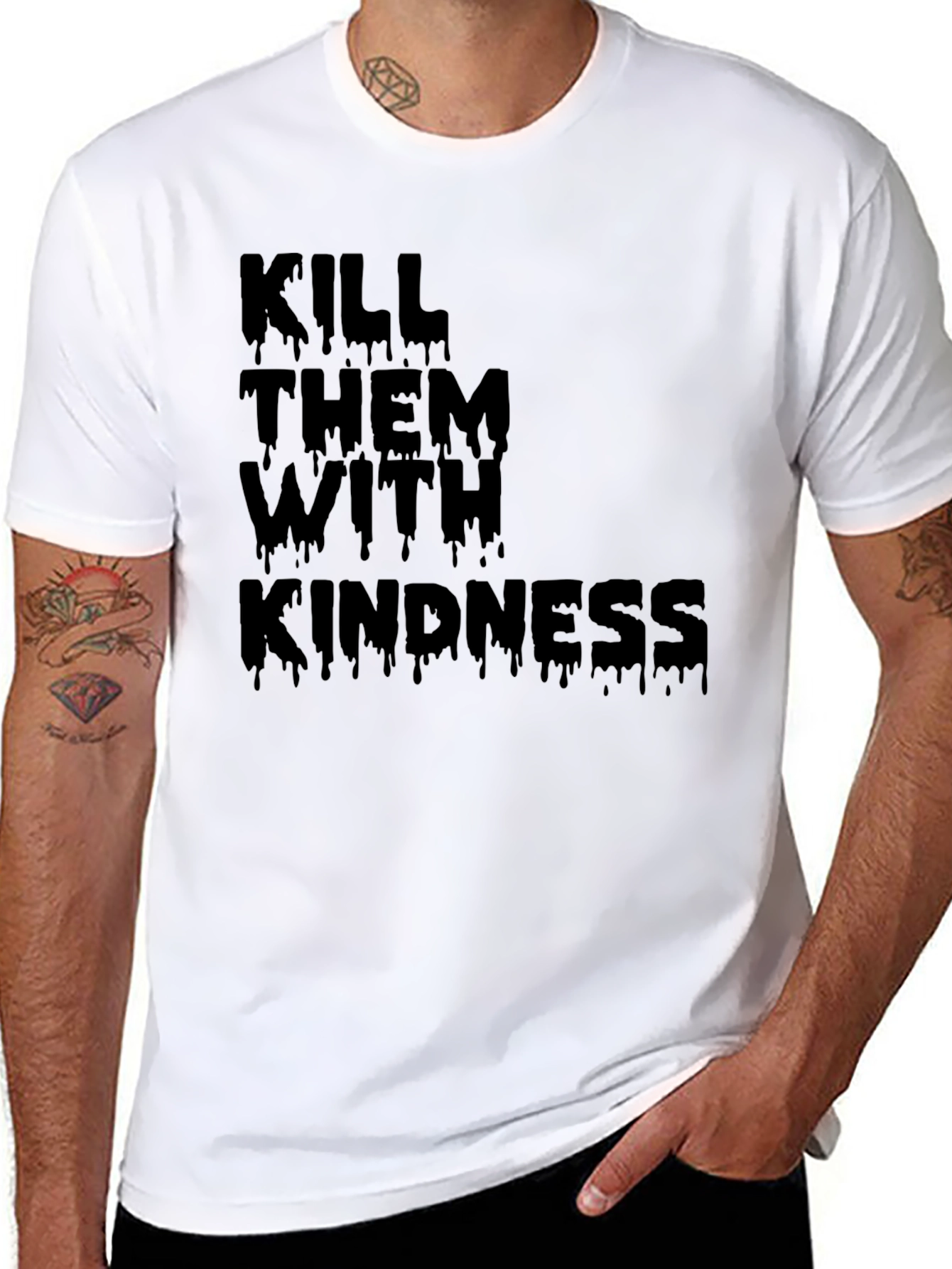 Kill Them With Kindness Black T-Shirt