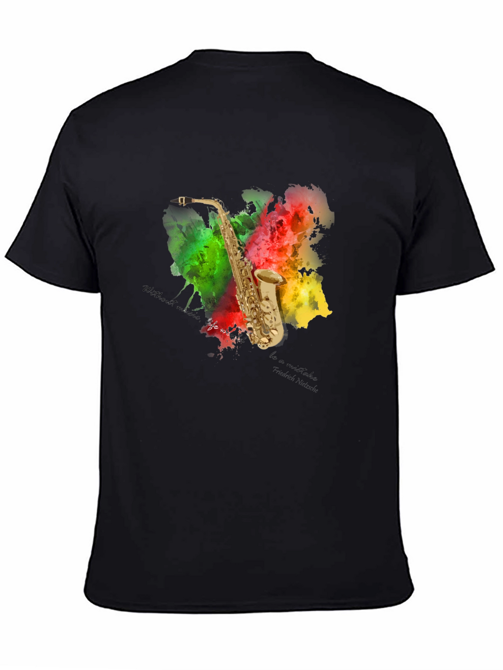 Saxophone Art T-Shirt - Musical Expression