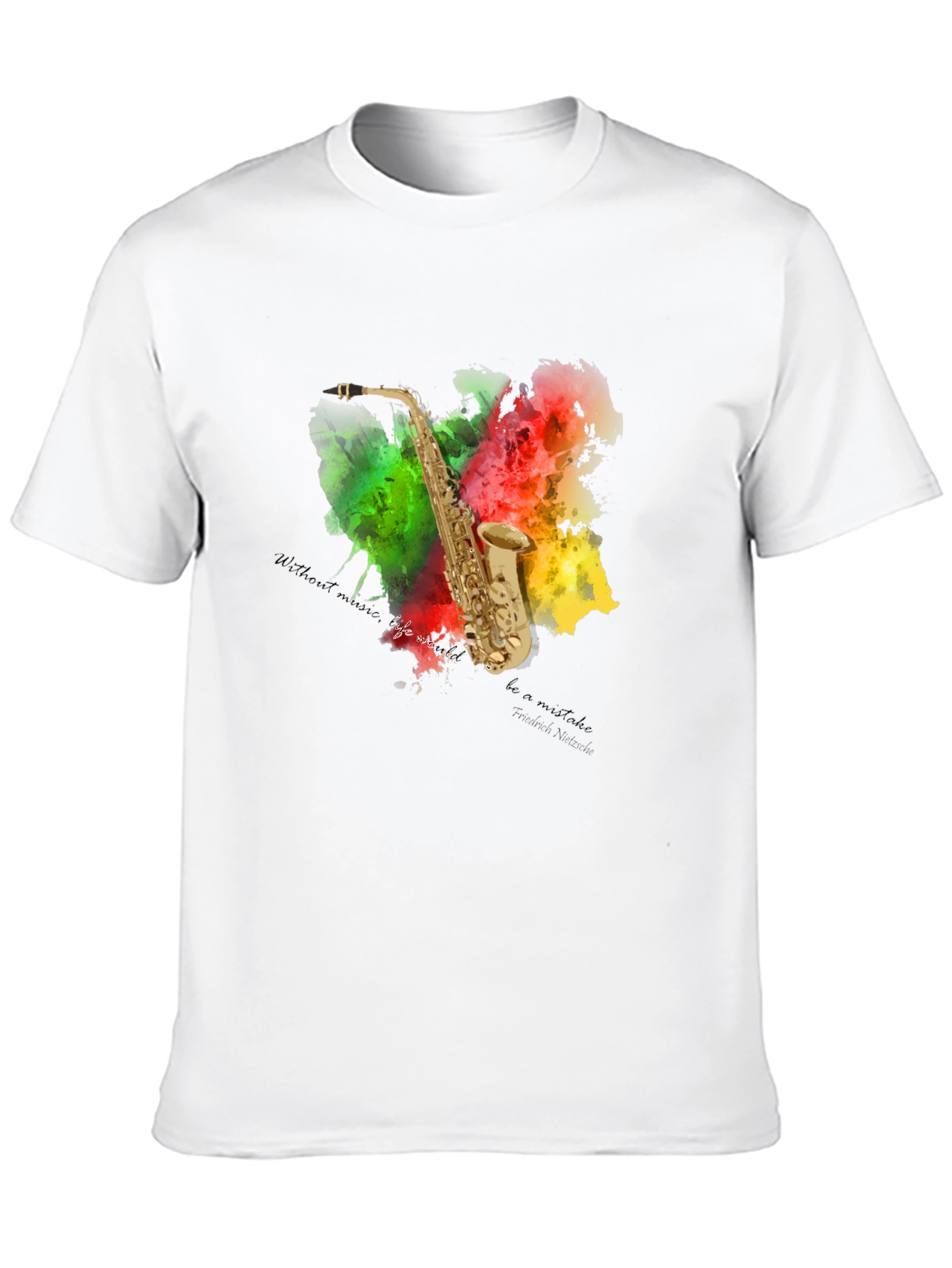 Saxophone Art T-Shirt - Musical Expression