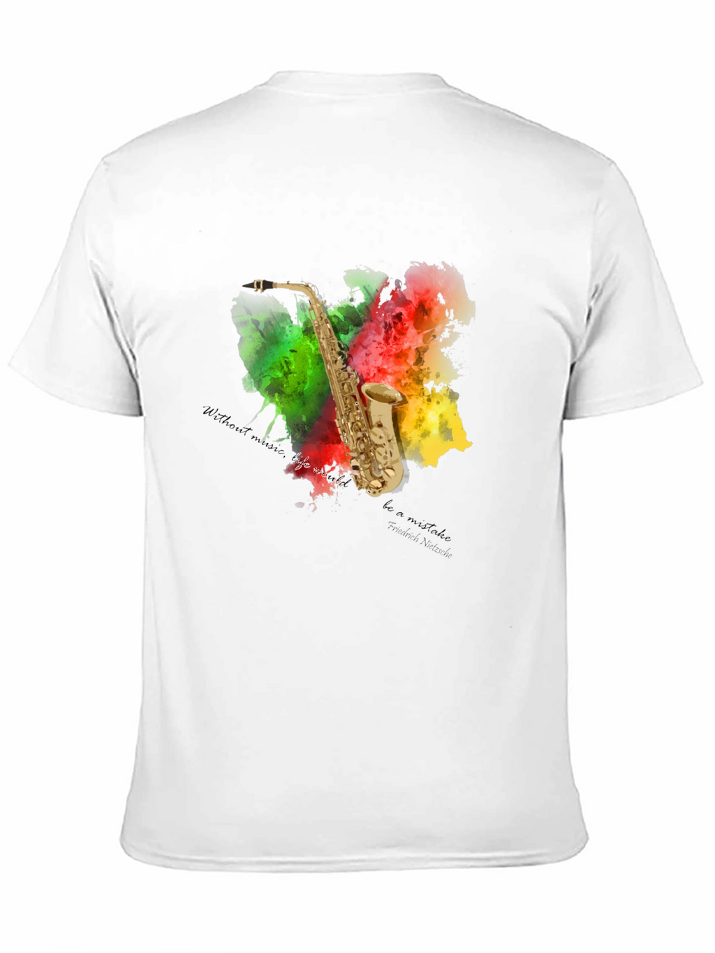 Saxophone Art T-Shirt - Musical Expression