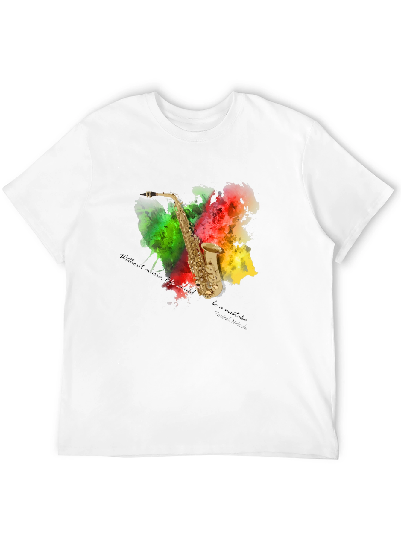 Saxophone Art T-Shirt - Musical Expression