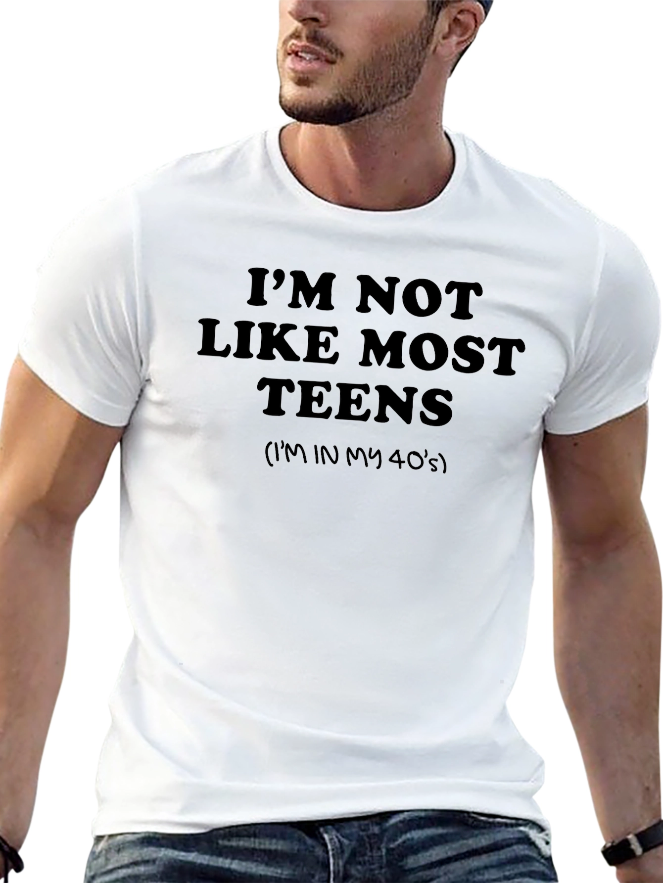 Funny Im Not Like Most Teens Graphic Tee