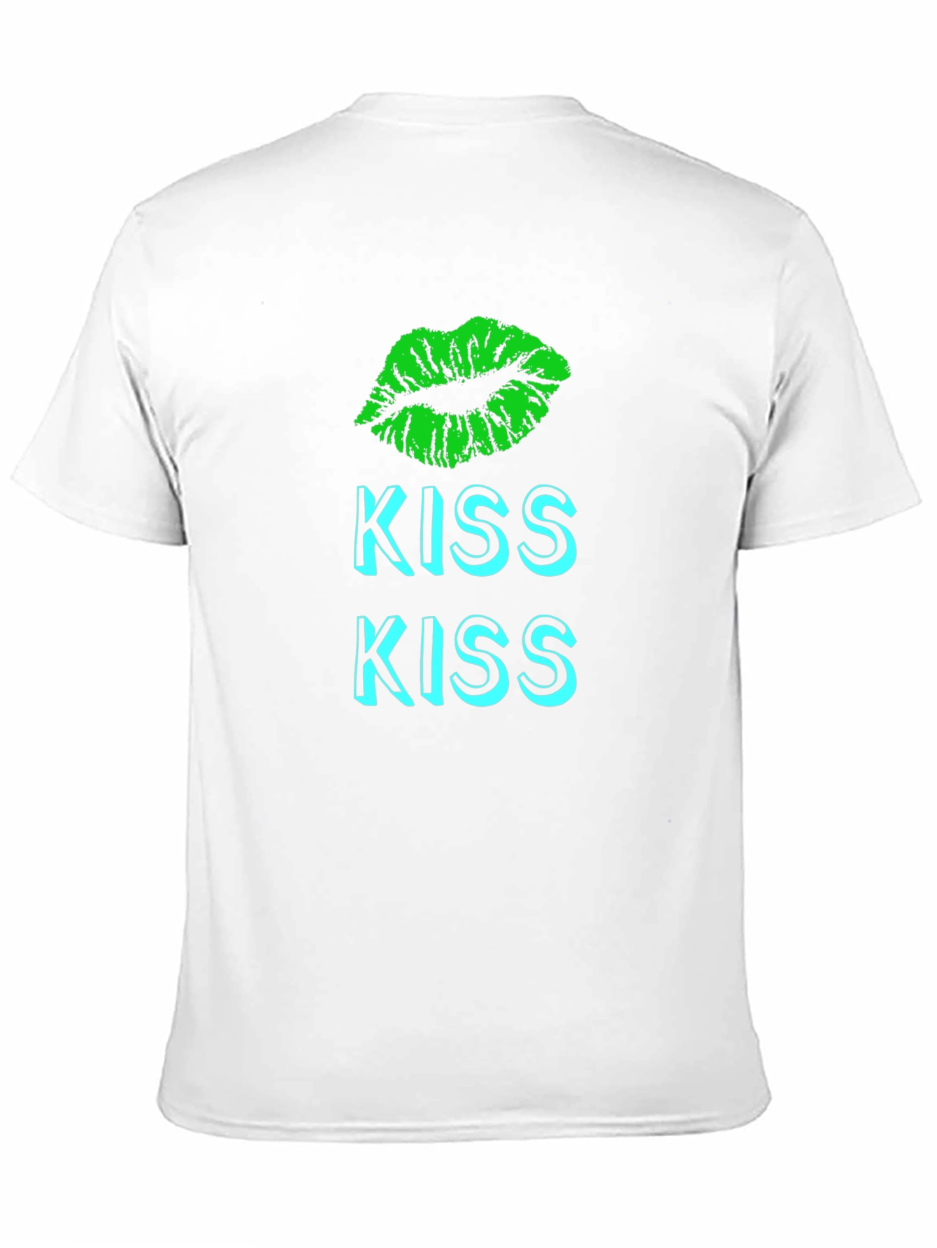 Kiss Lips Graphic T-Shirt - Black Casual Tee