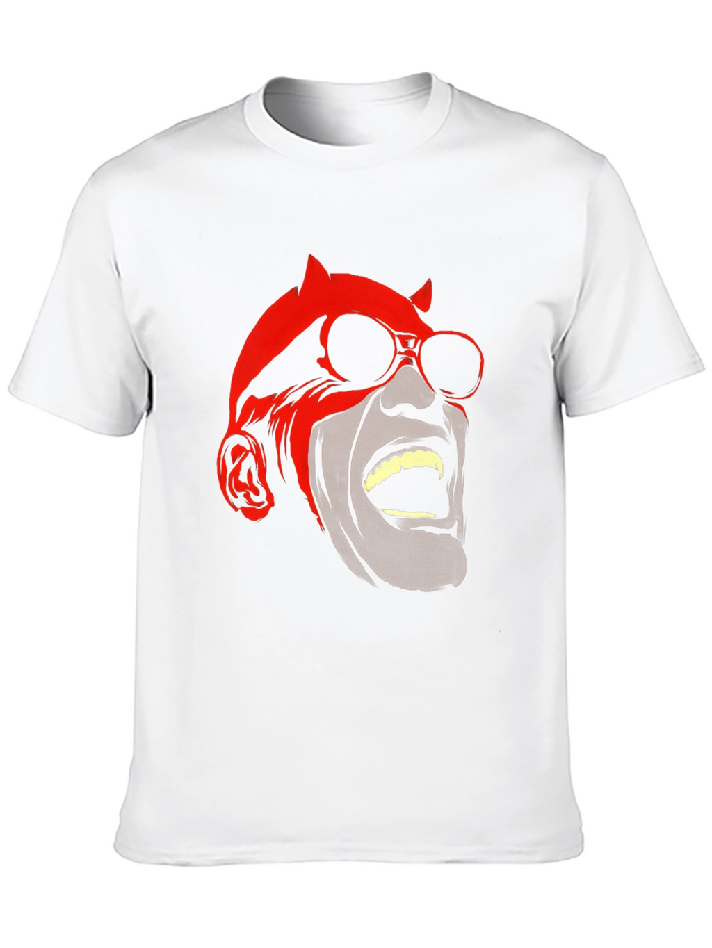 Devil Graphic Tee - Black Cotton Blend