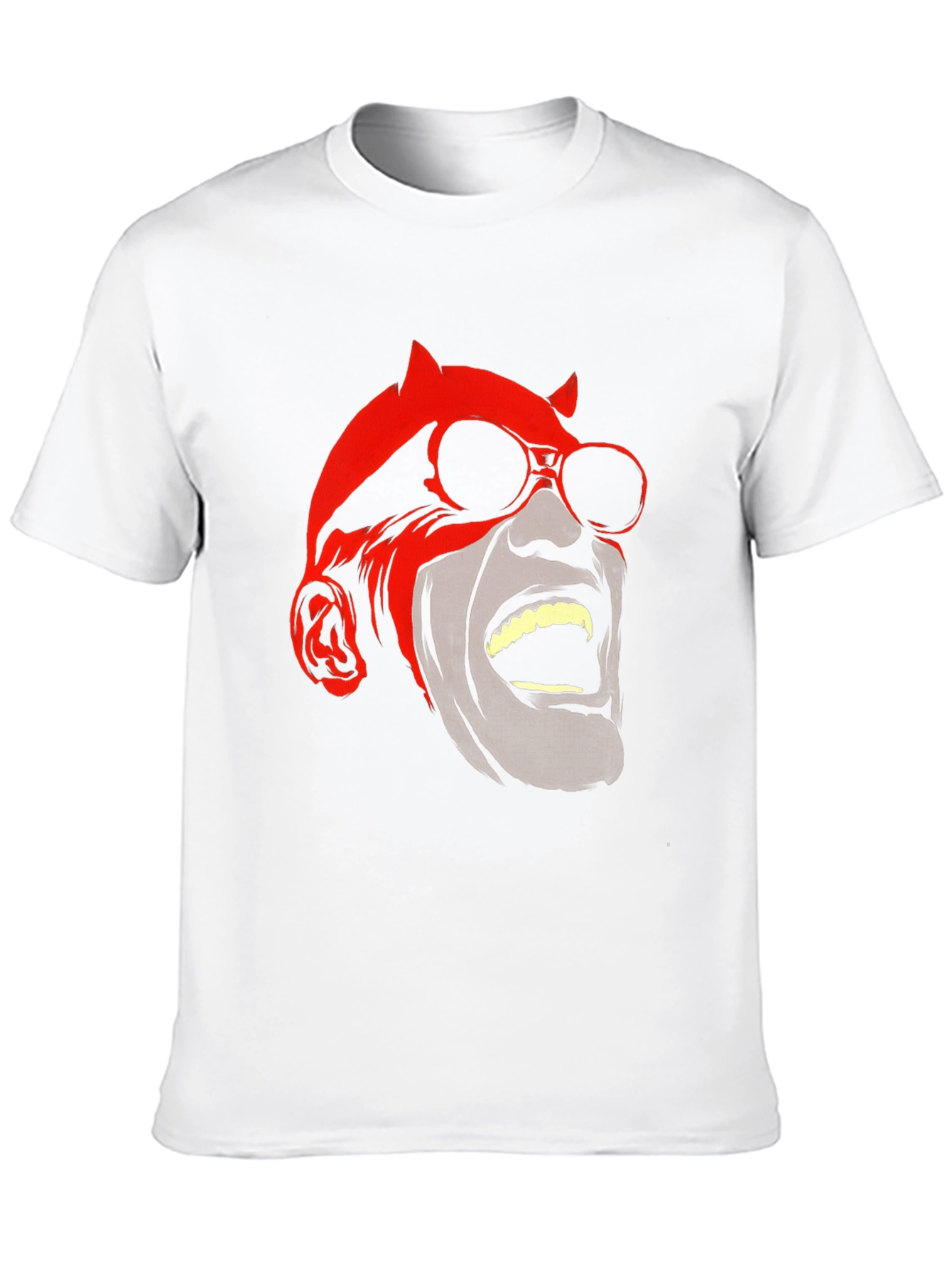Devil Graphic Tee - Black Cotton Blend