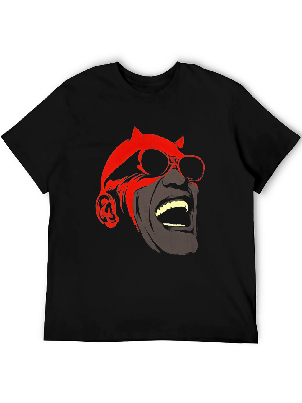 Devil Graphic Tee - Black Cotton Blend
