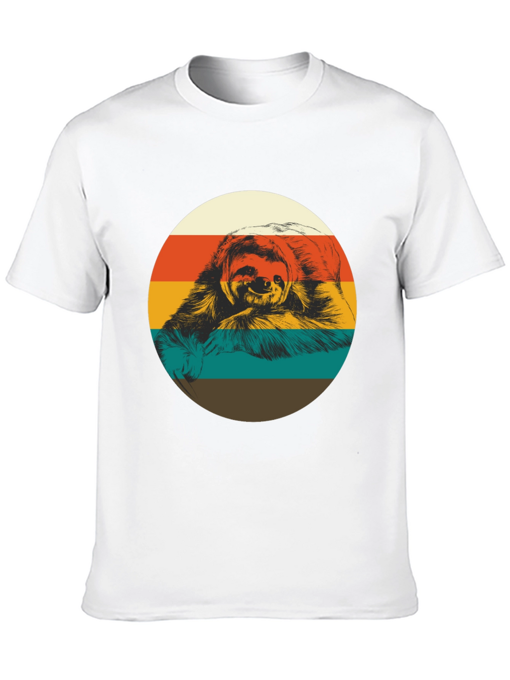 Retro Sloth Graphic Tee - Relaxed Fit