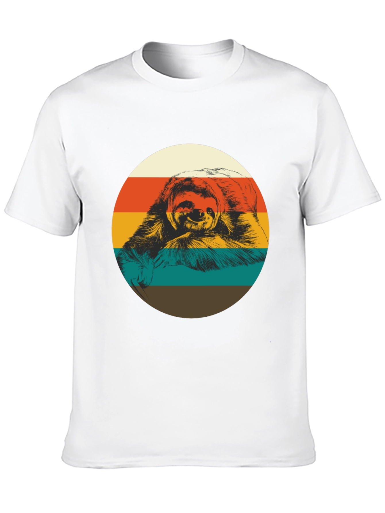 Retro Sloth Graphic Tee - Relaxed Fit