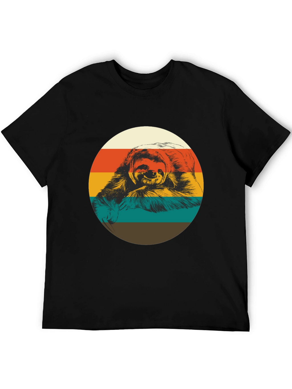 Retro Sloth Graphic Tee - Relaxed Fit