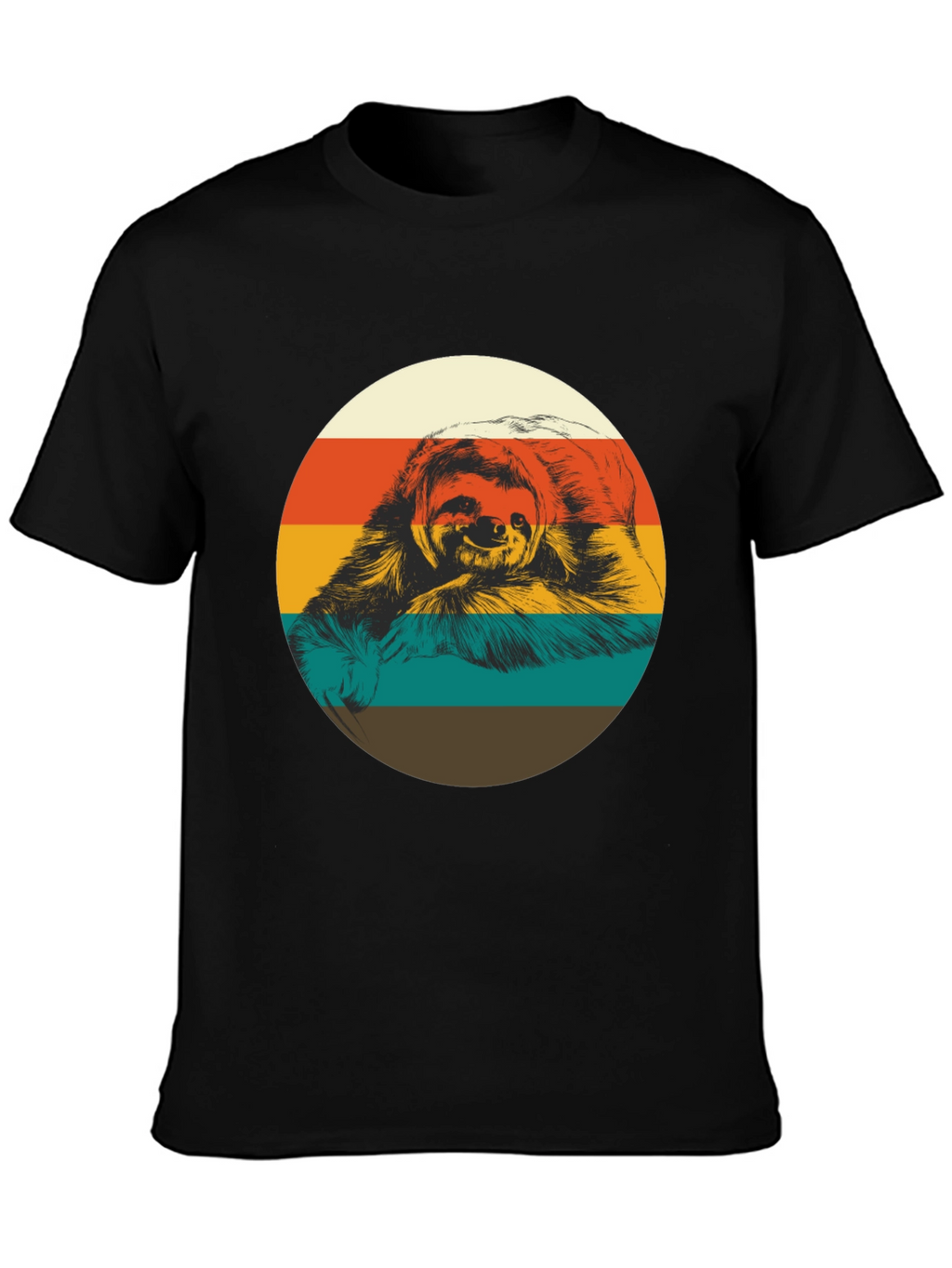 Retro Sloth Graphic Tee - Relaxed Fit