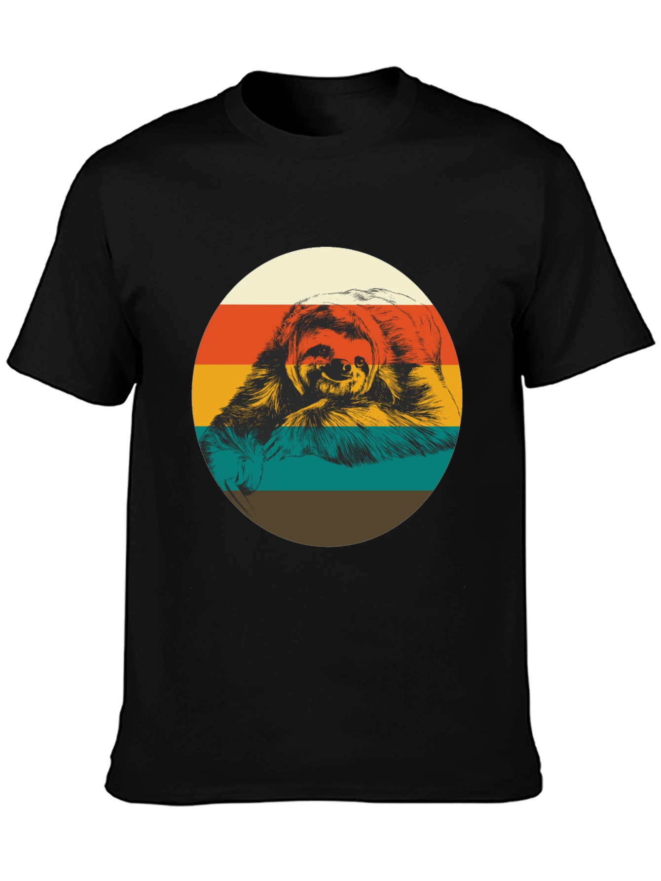 Retro Sloth Graphic Tee - Relaxed Fit