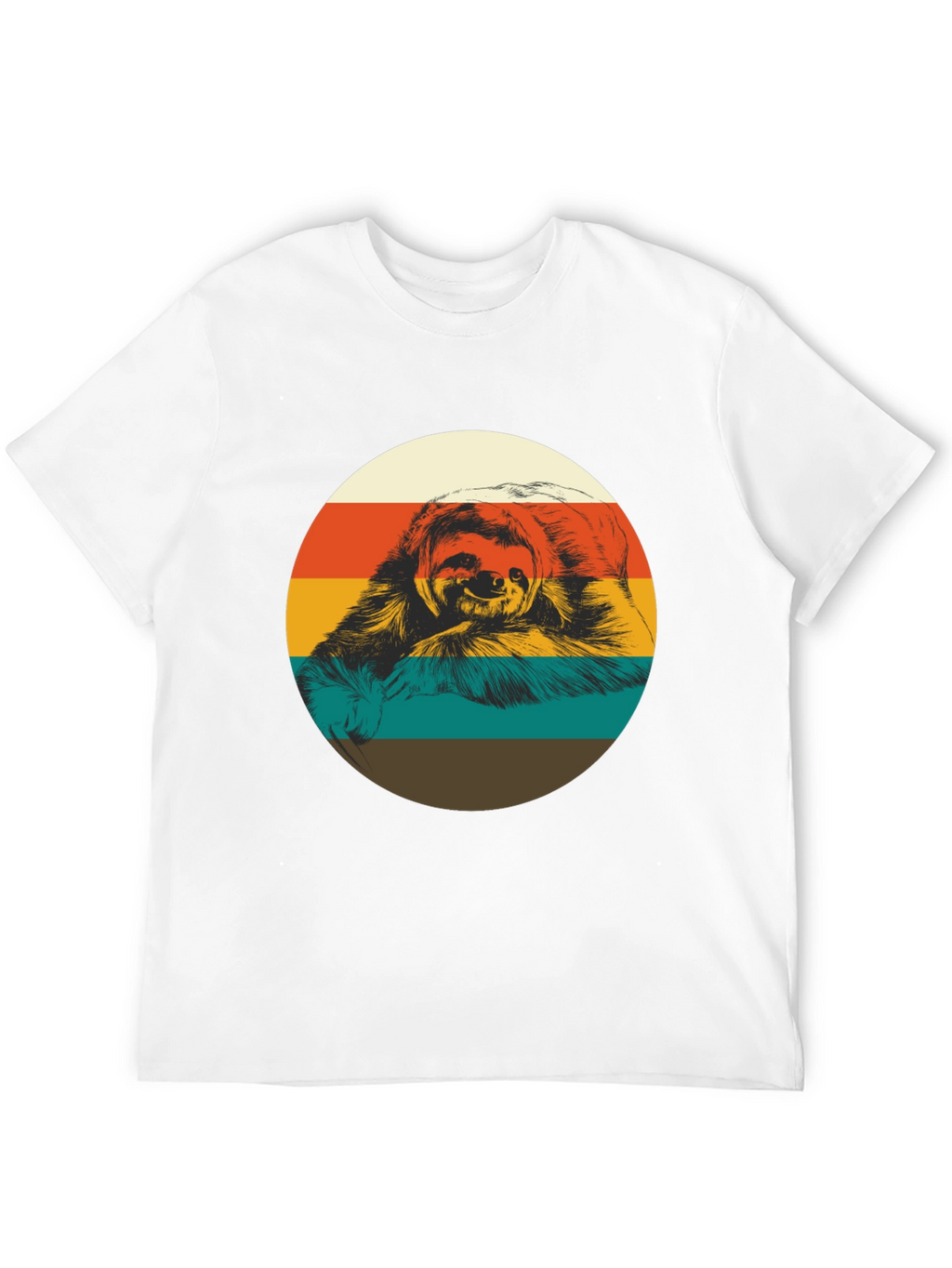 Retro Sloth Graphic Tee - Relaxed Fit