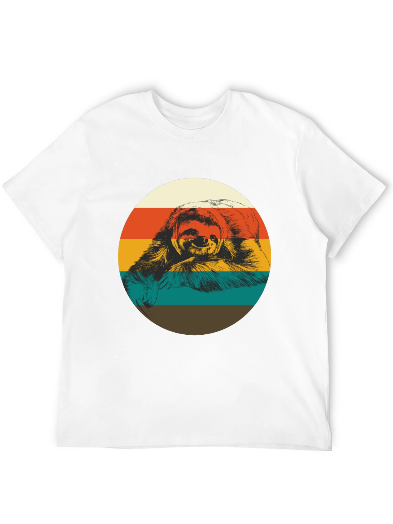Retro Sloth Graphic Tee - Relaxed Fit