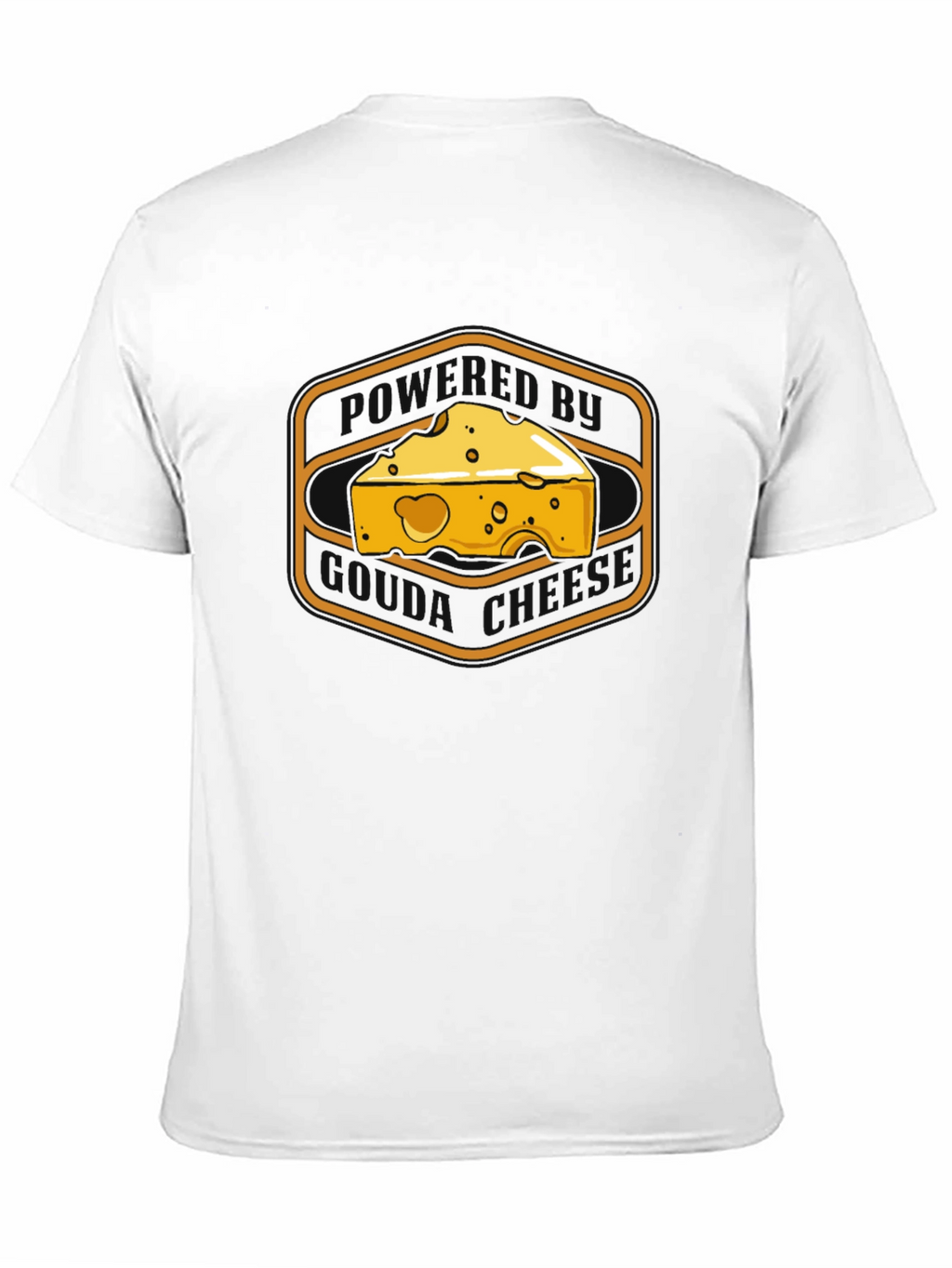 Cheese Graphic Tee -  Mens Black T-Shirt