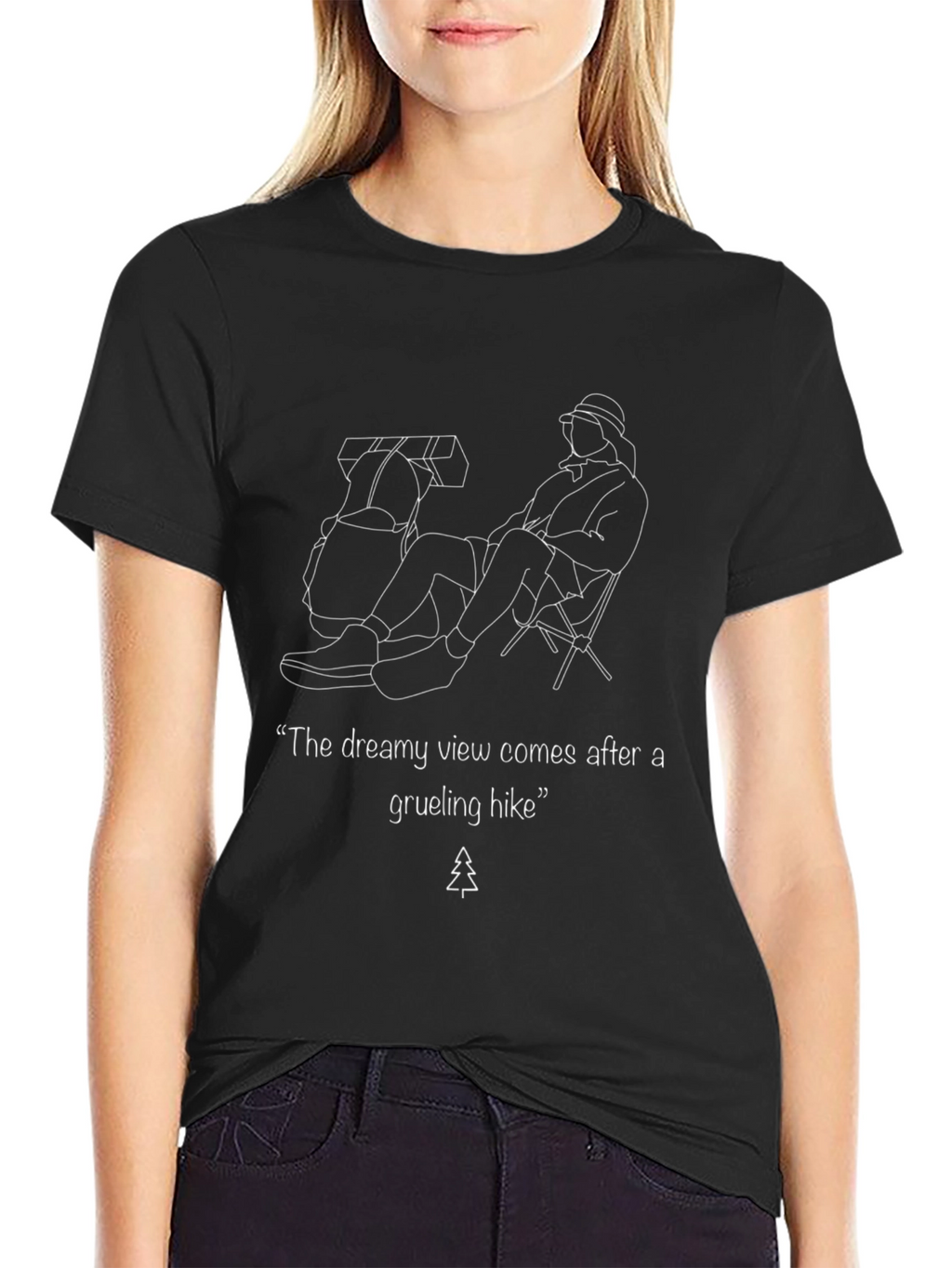 Dreamy View Hike T-Shirt - Black