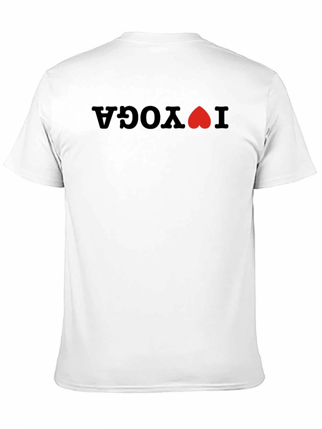 I Heart Yoga Graphic Tee - Black Cotton Shirt