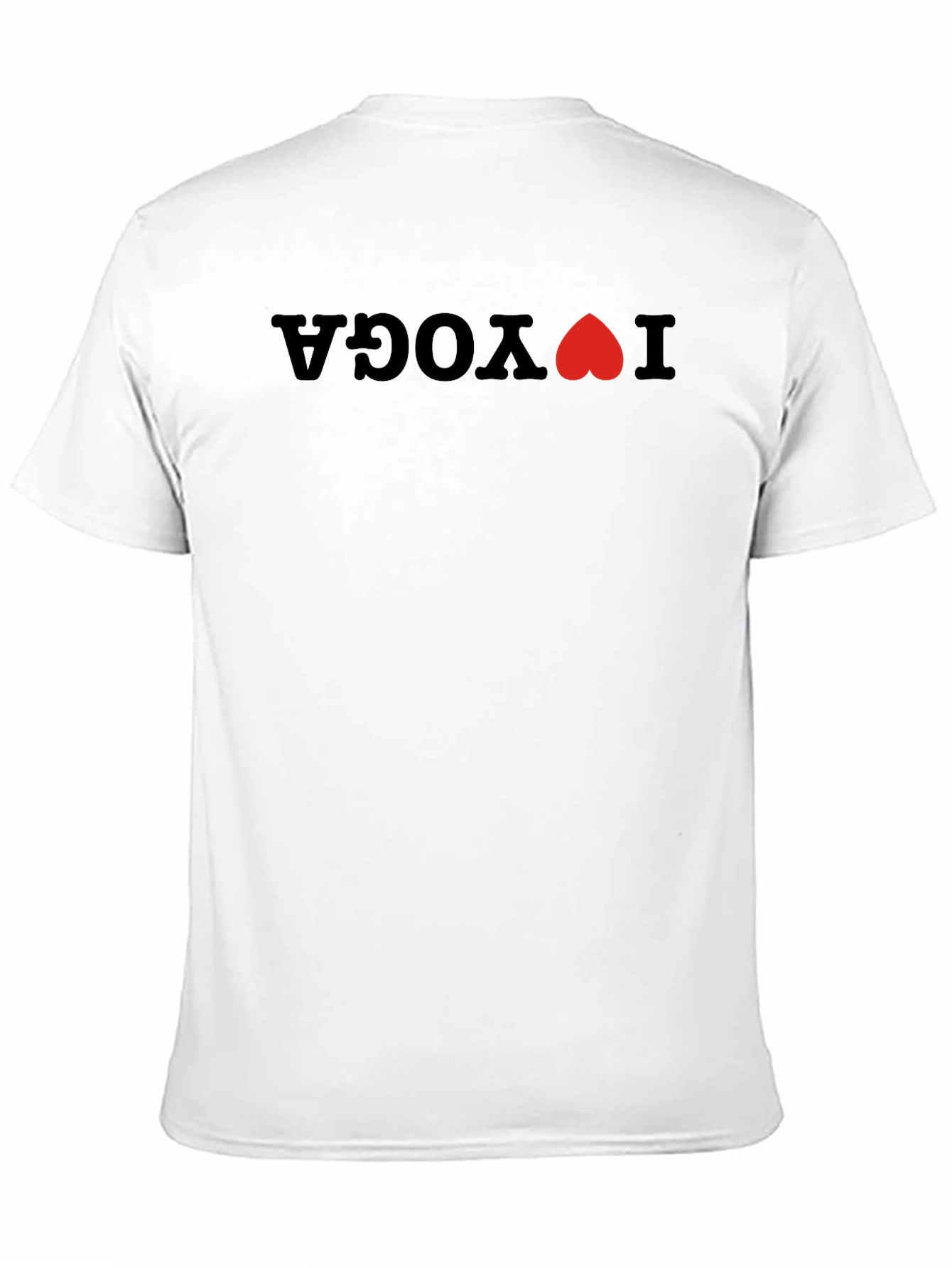 I Heart Yoga Graphic Tee - Black Cotton Shirt