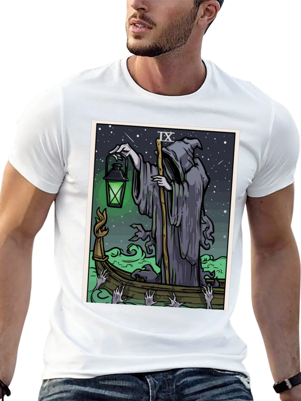 Grim Reaper Tarot Card T-Shirt