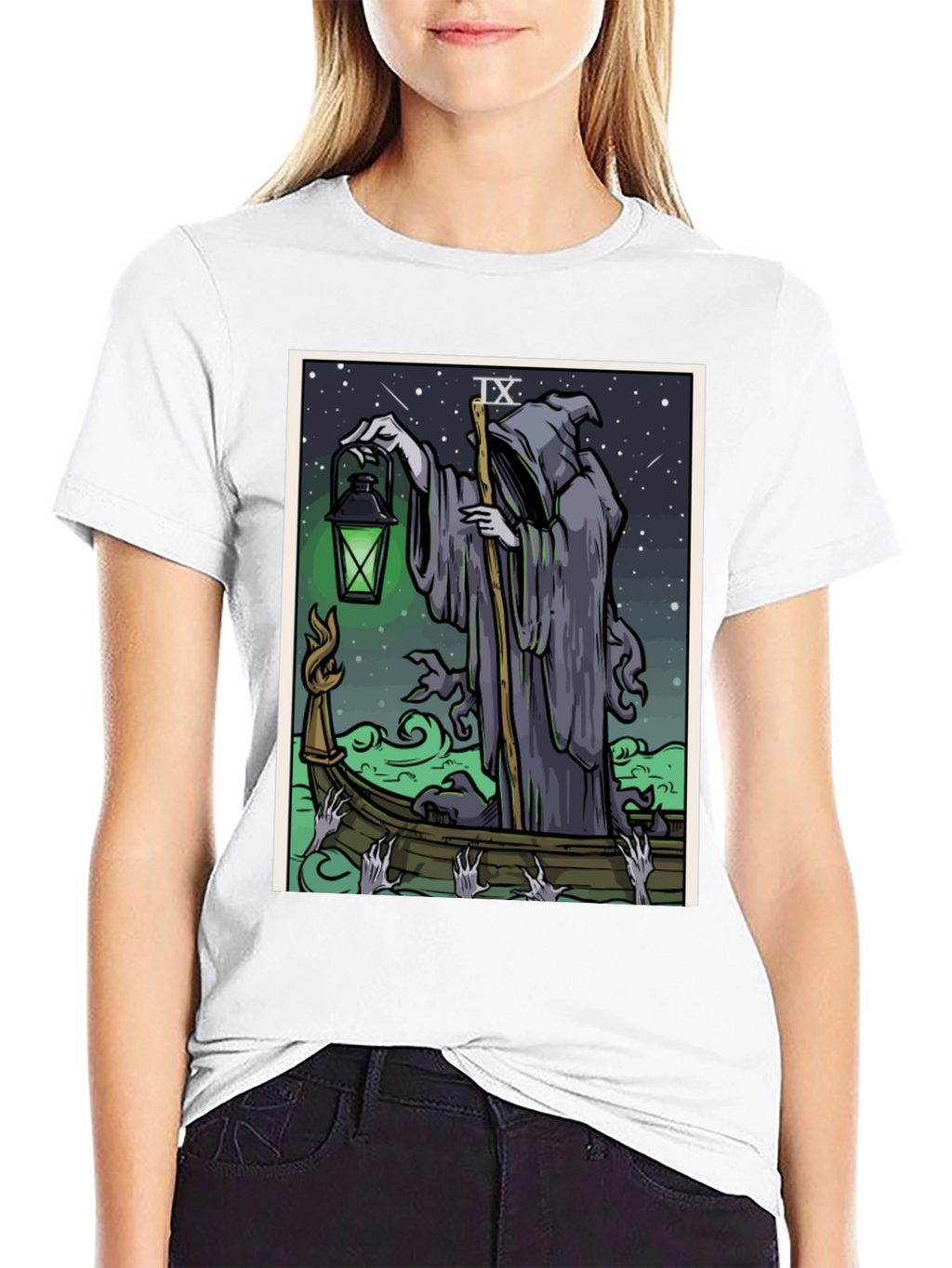 Grim Reaper Tarot Card T-Shirt
