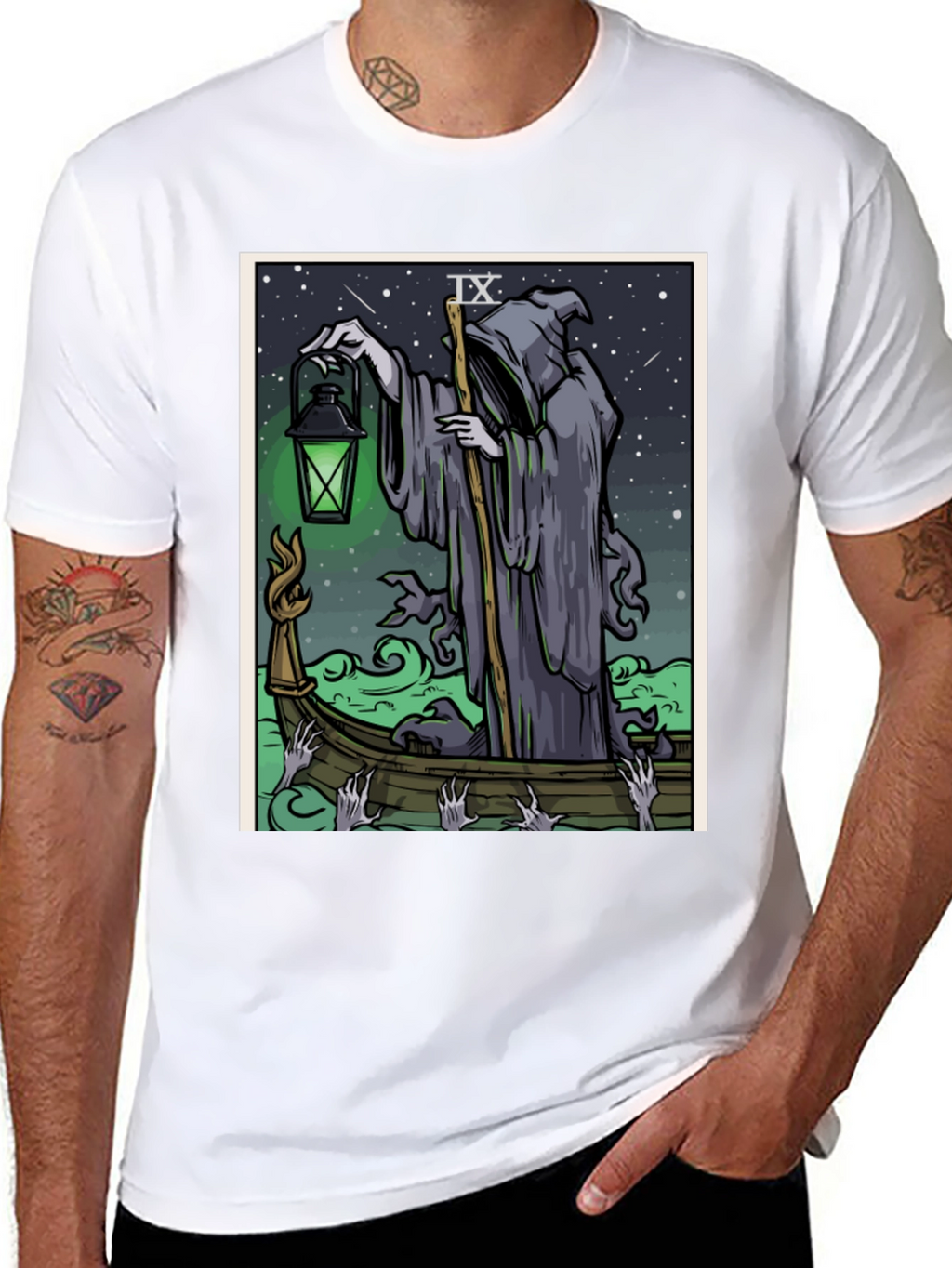 Grim Reaper Tarot Card T-Shirt