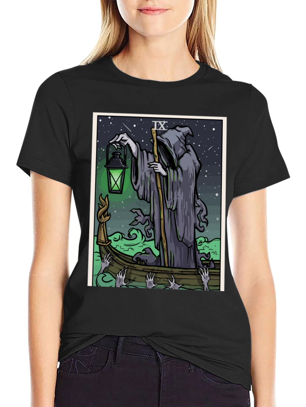 Grim Reaper Tarot Card T-Shirt