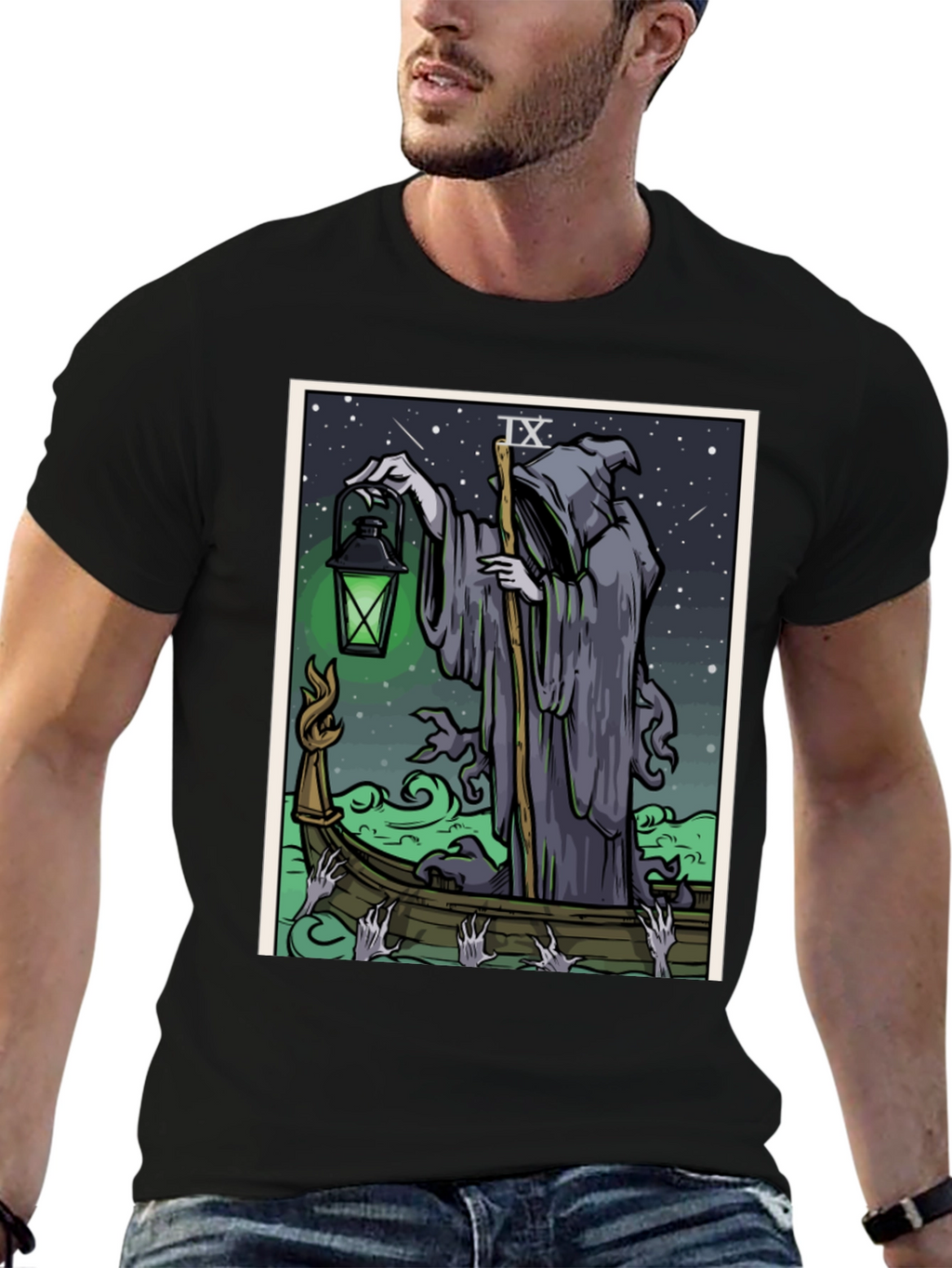 Grim Reaper Tarot Card T-Shirt