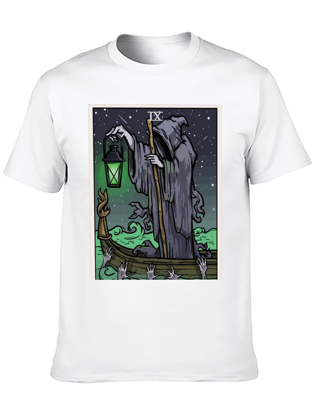 Grim Reaper Tarot Card T-Shirt