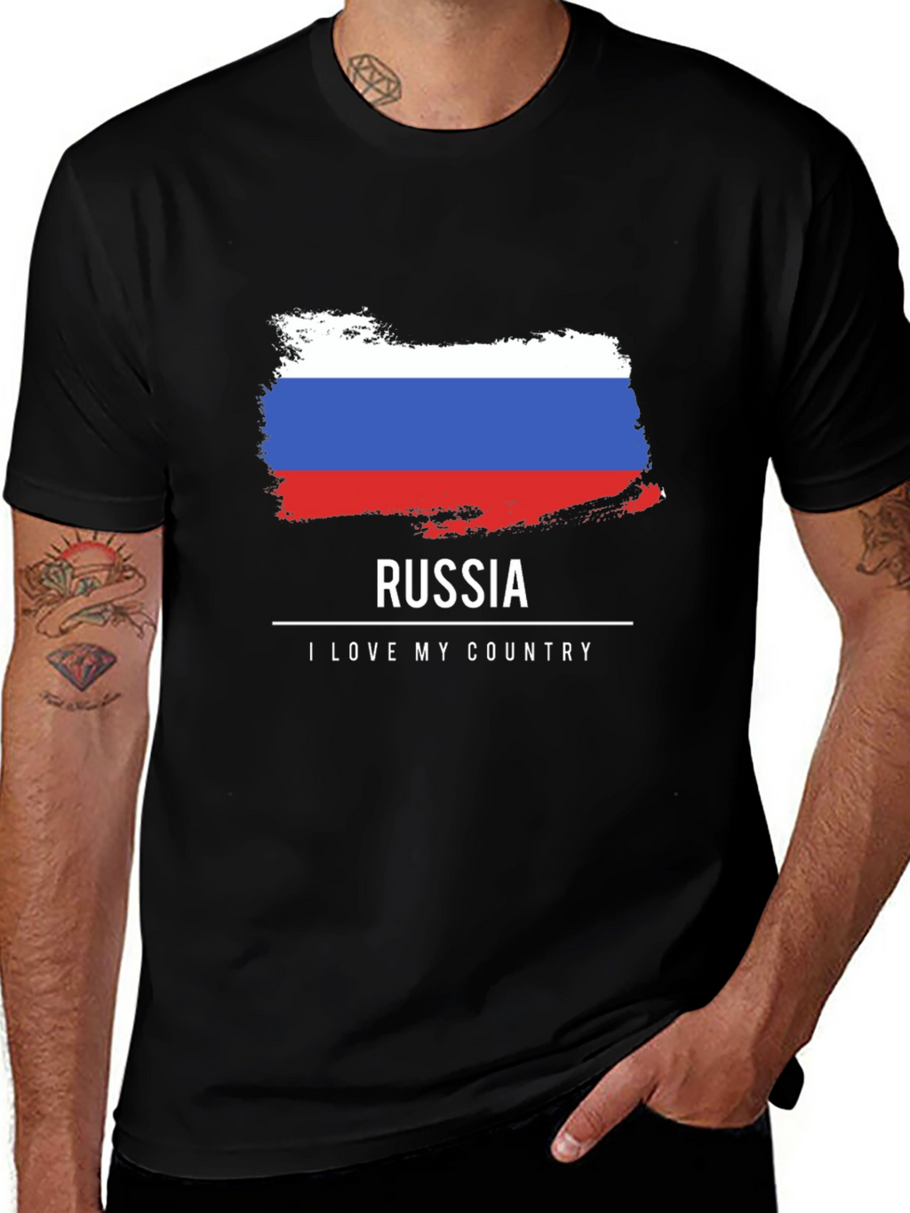 Russia Flag T-Shirt | Country Pride Tee