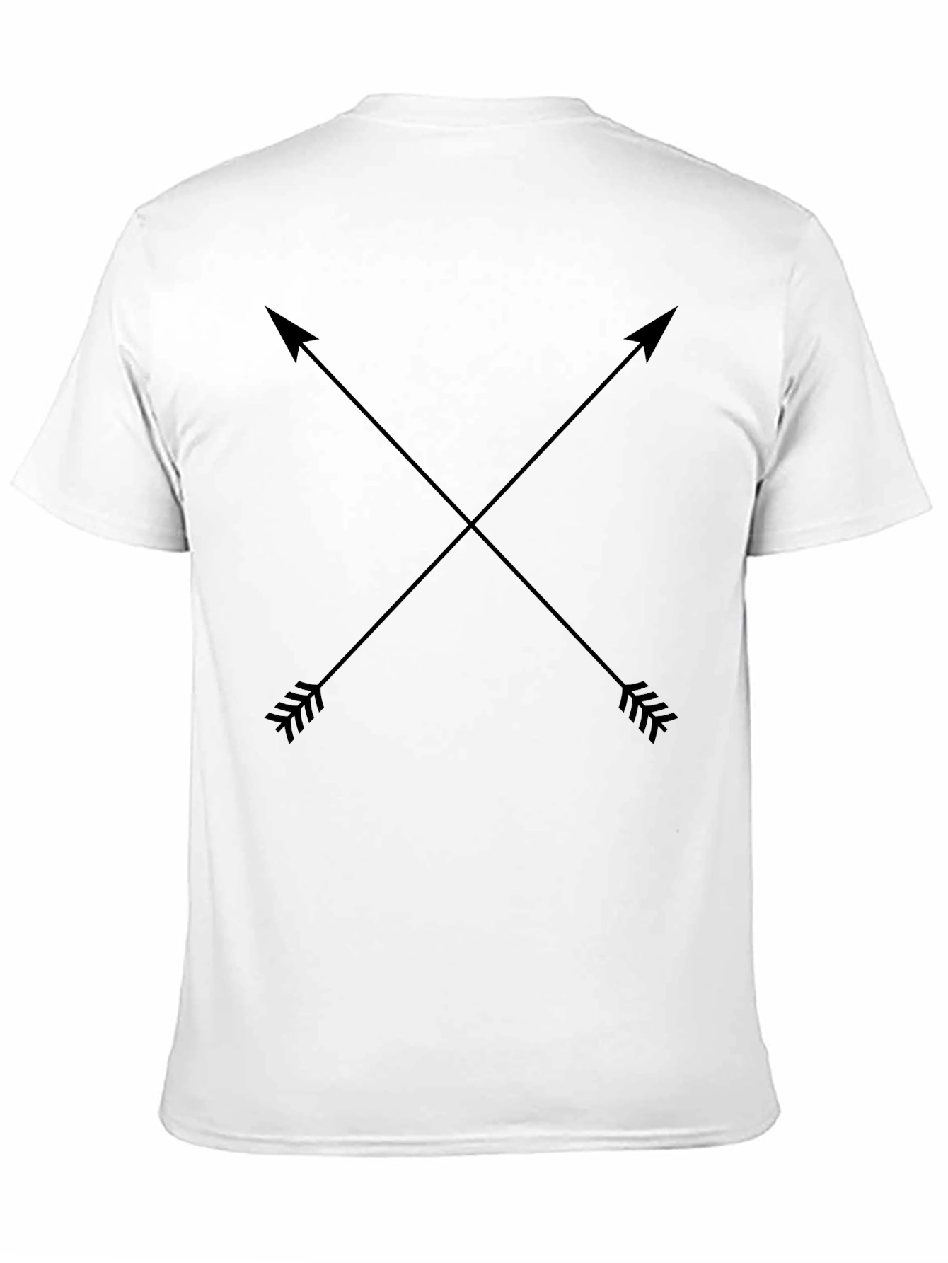 Crossed Arrows Graphic Black T-Shirt