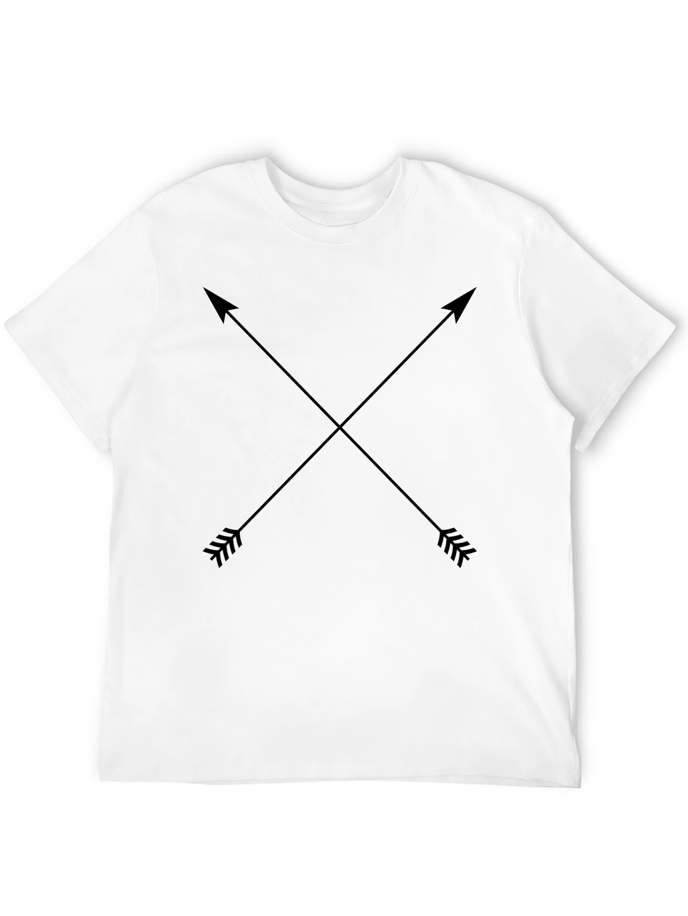 Crossed Arrows Graphic Black T-Shirt