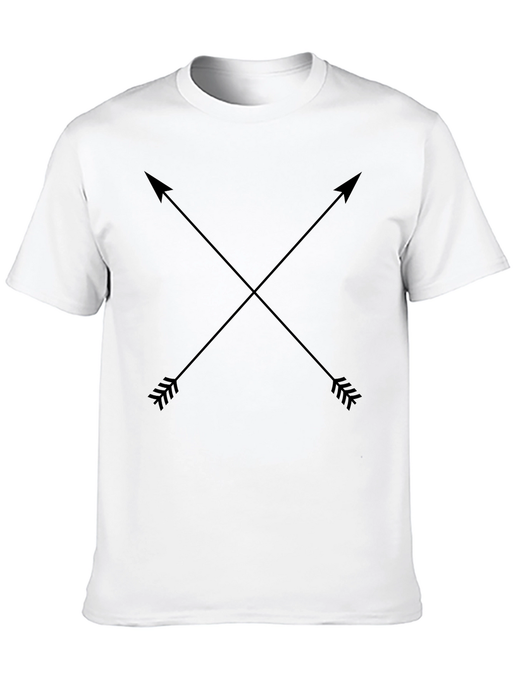 Crossed Arrows Graphic Black T-Shirt