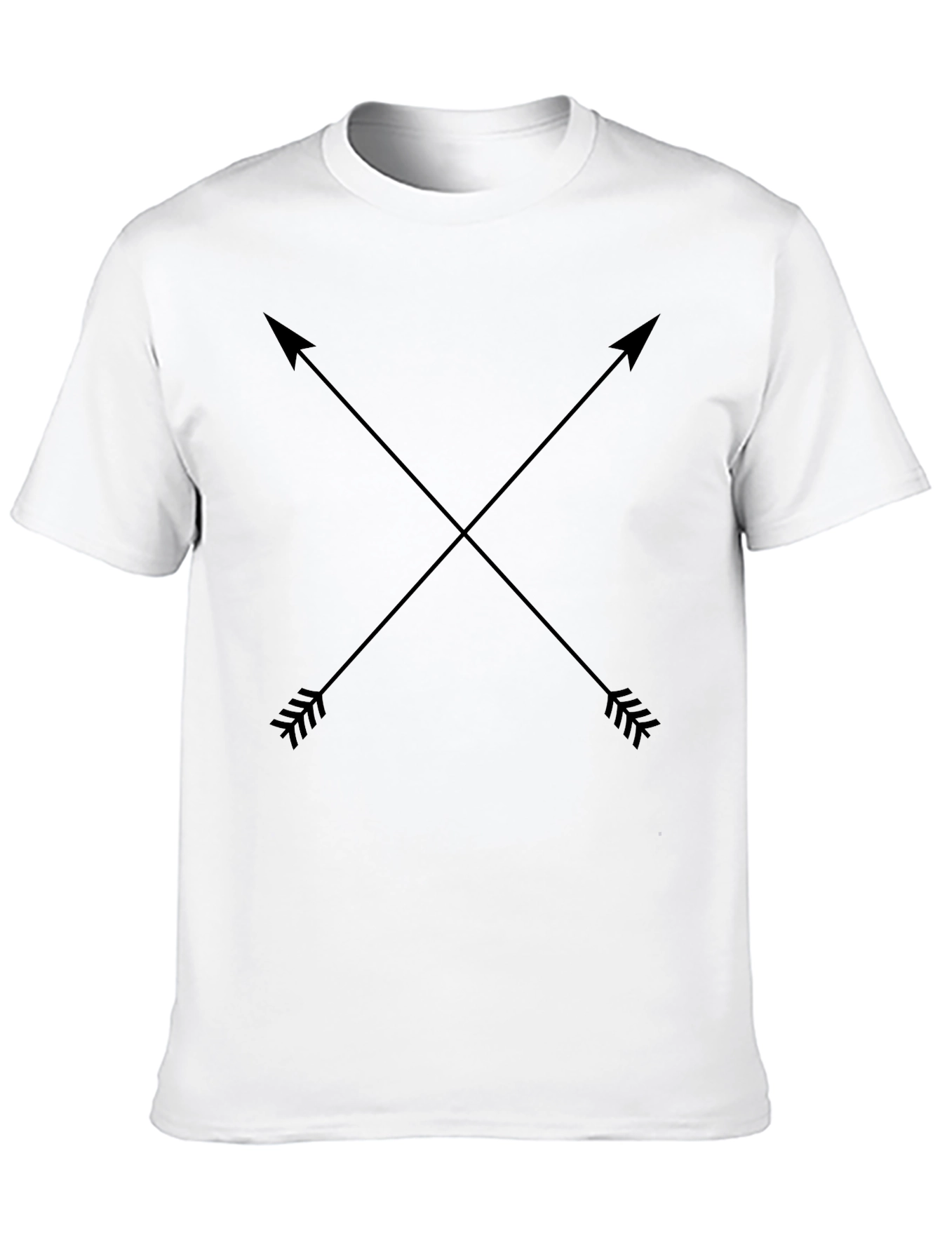 Crossed Arrows Graphic Black T-Shirt