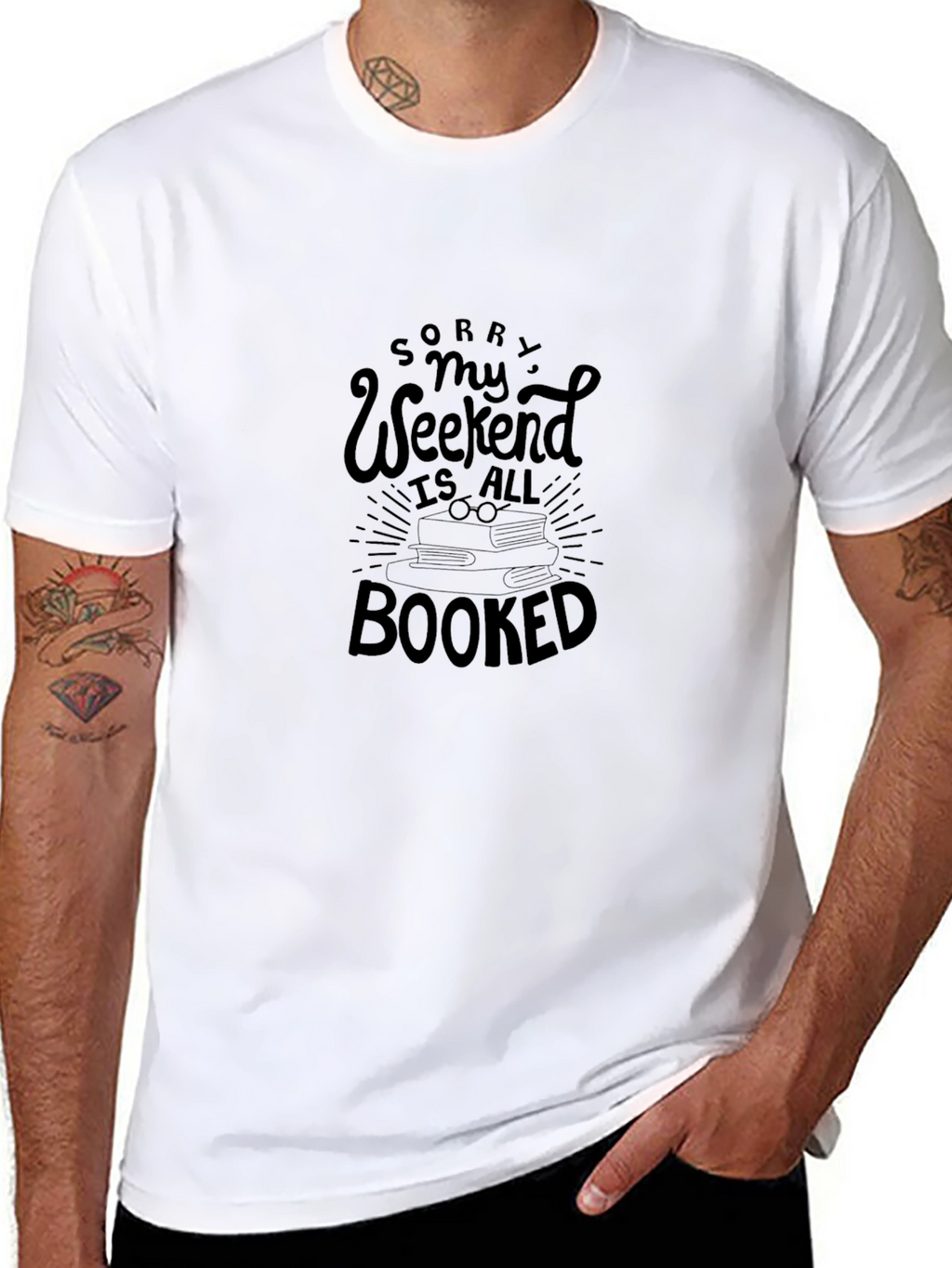 Booked Weekend Black T-Shirt