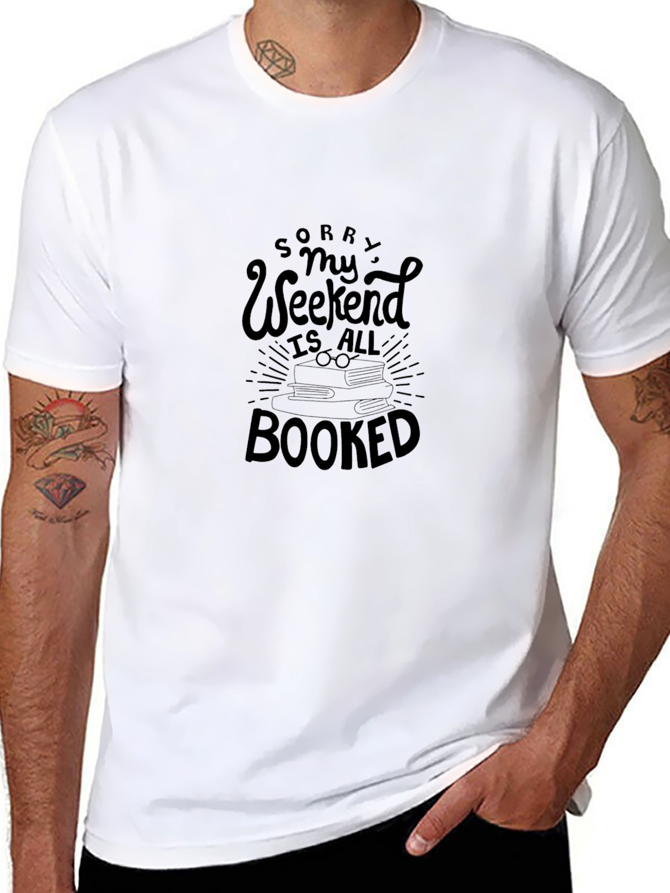 Booked Weekend Black T-Shirt