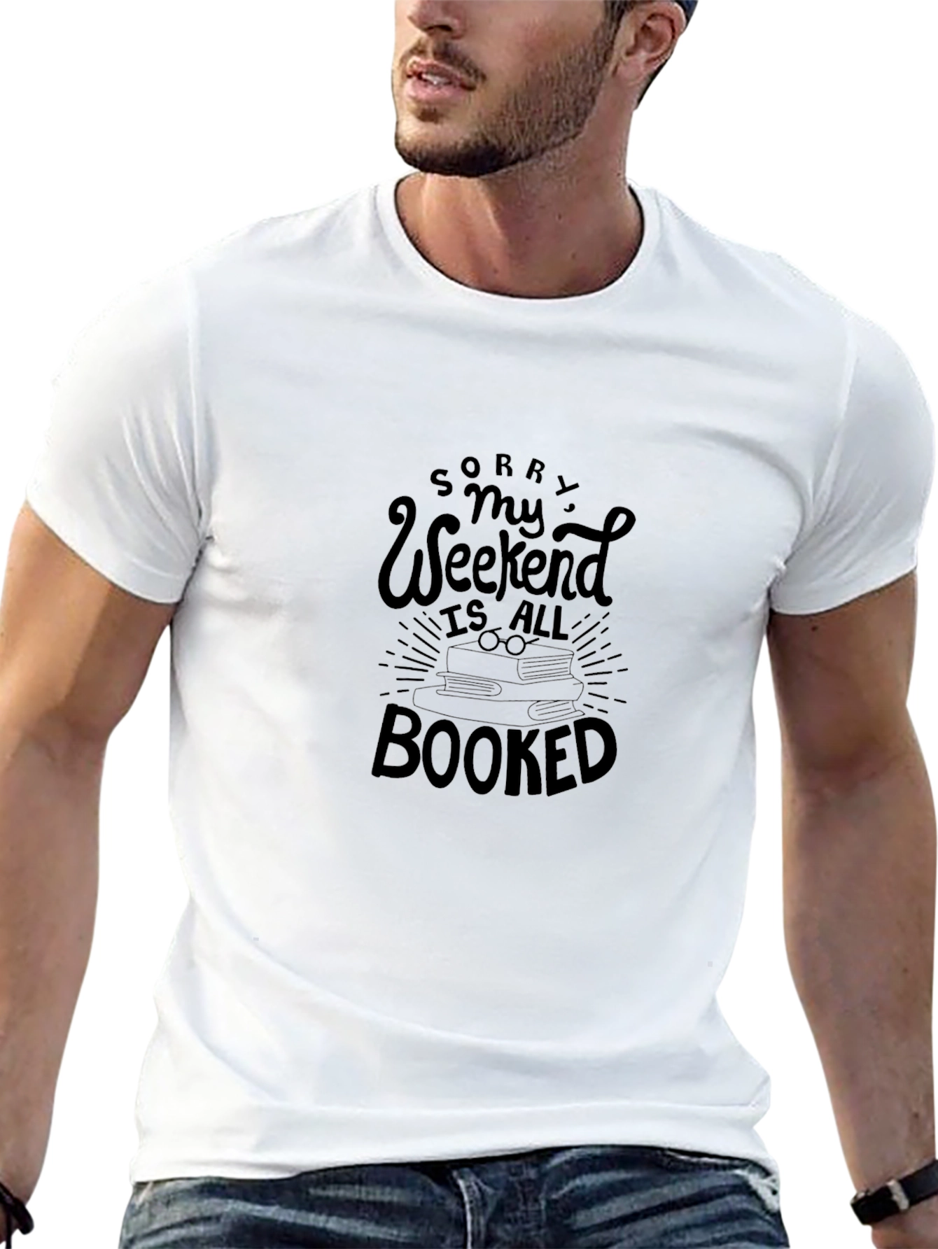 Booked Weekend Black T-Shirt