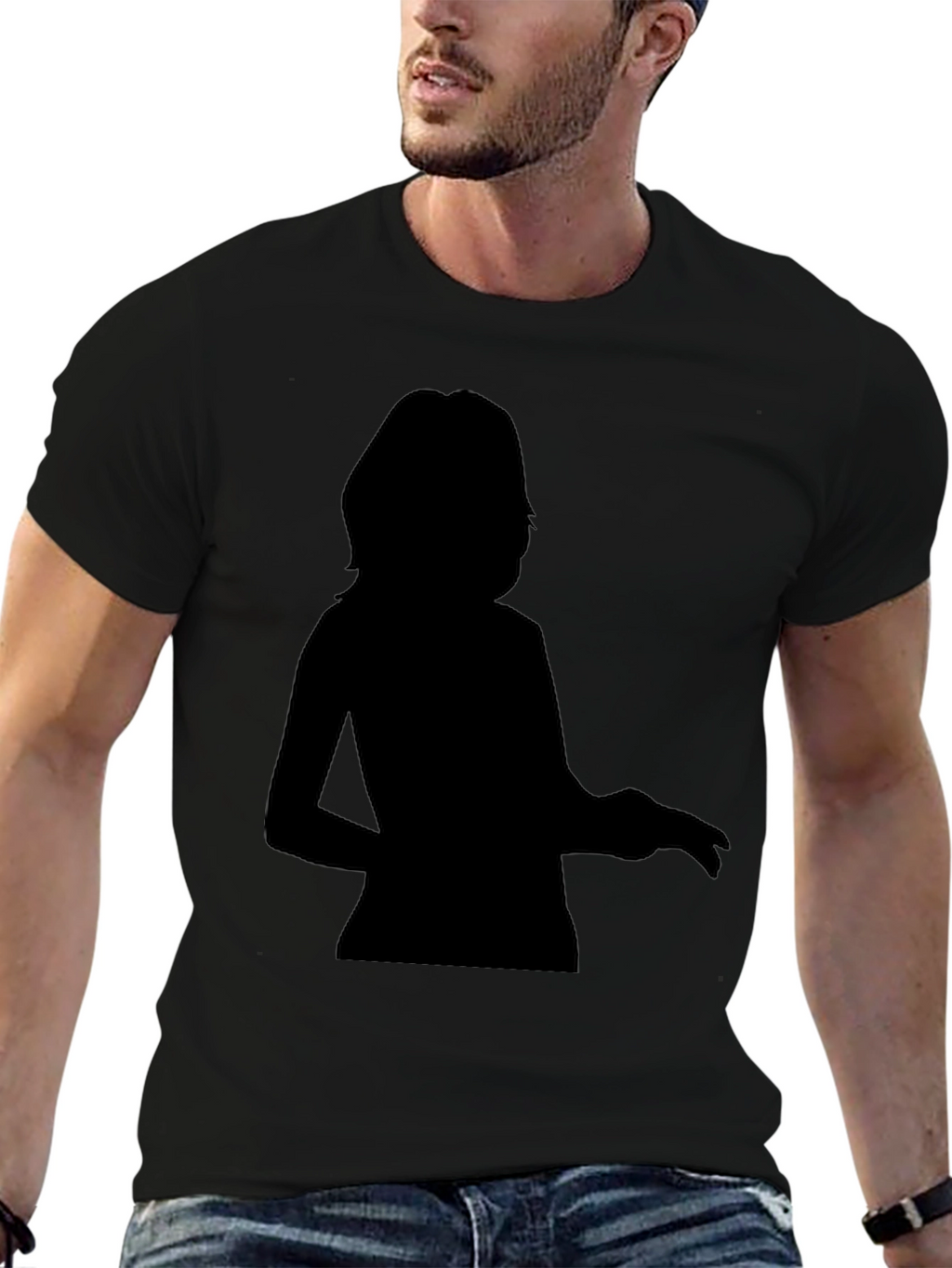 Silhouette Graphic Tee - Mens Black T-Shirt