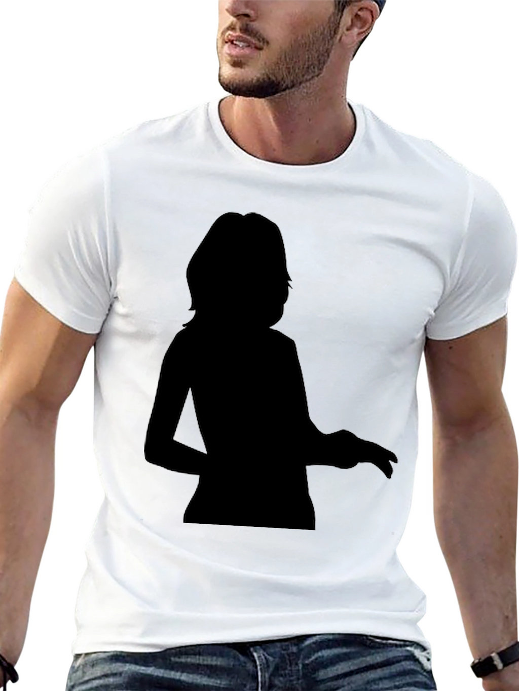 Silhouette Graphic Tee - Mens Black T-Shirt