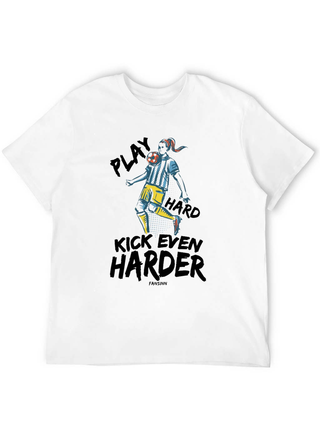 Play Hard Soccer Graphic Tee - Black
