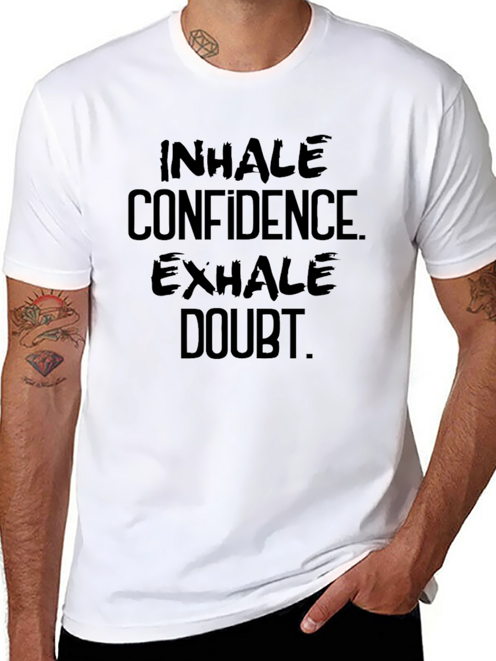 Inhale Confidence Exhale Doubt Graphic Tee