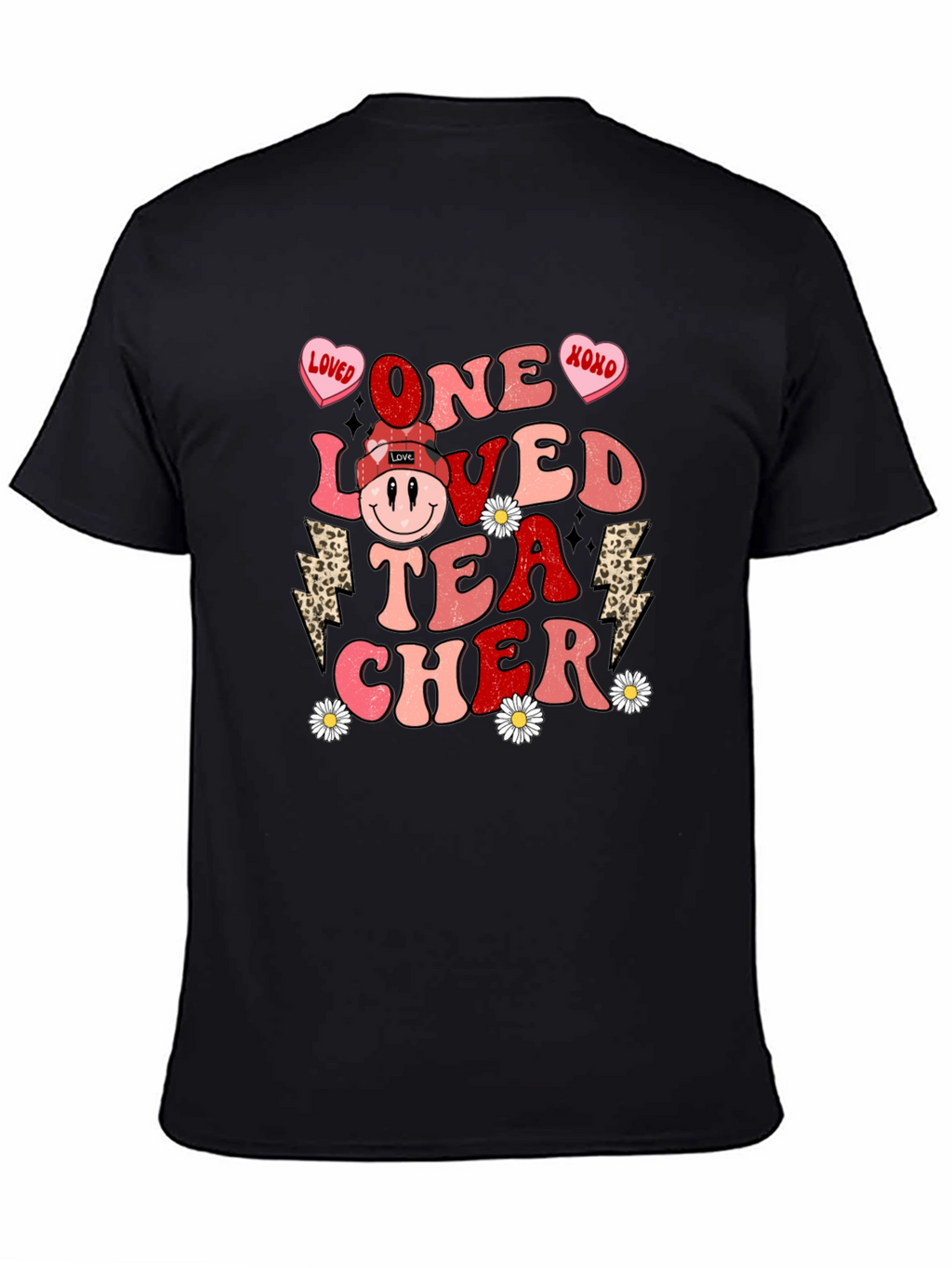 One Loved Teacher Valentines Day Graphic Tee