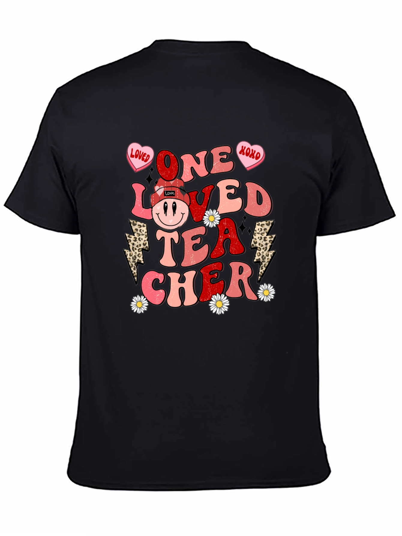 One Loved Teacher Valentines Day Graphic Tee