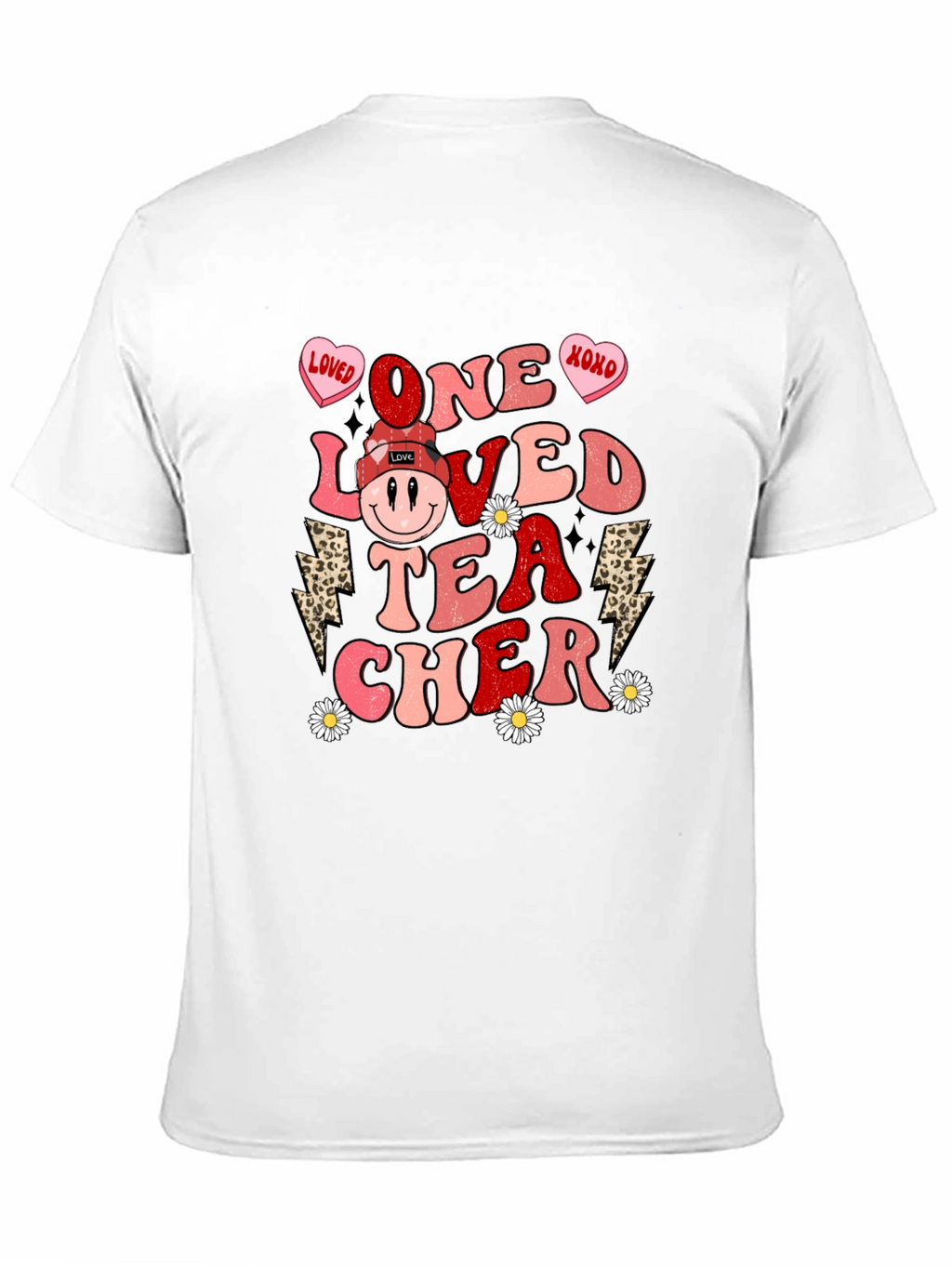 One Loved Teacher Valentines Day Graphic Tee