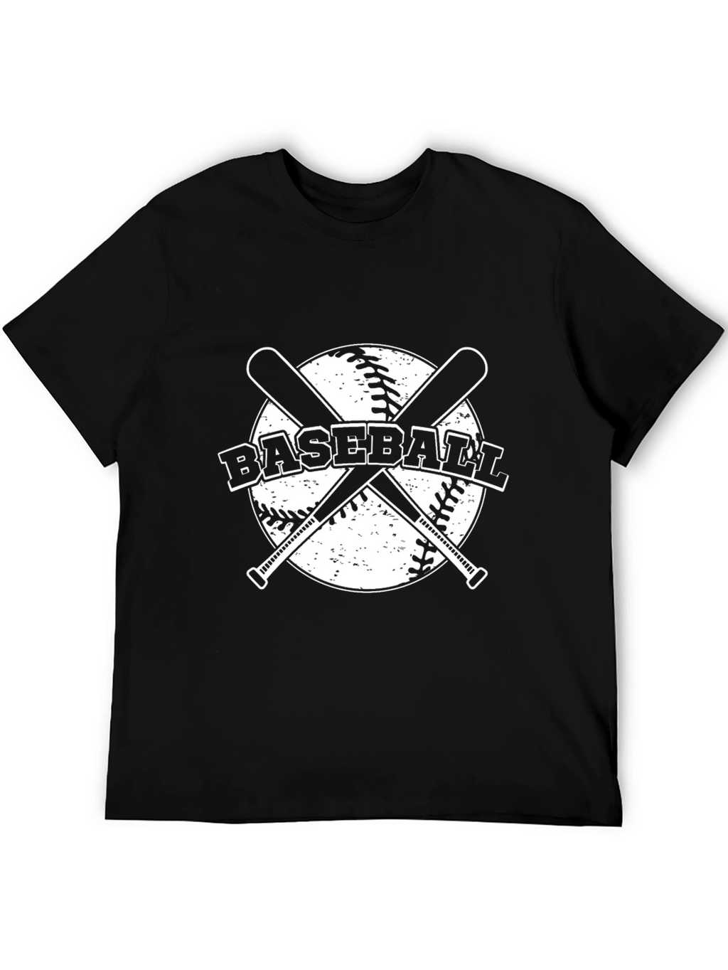 Baseball T-Shirt: Crossed Bats Design