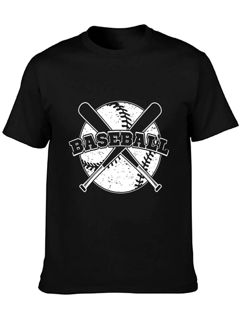 Baseball T-Shirt: Crossed Bats Design