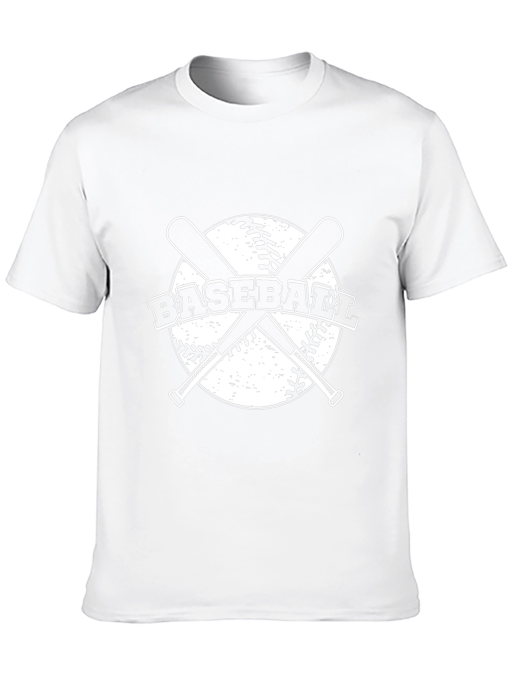 Baseball T-Shirt: Crossed Bats Design