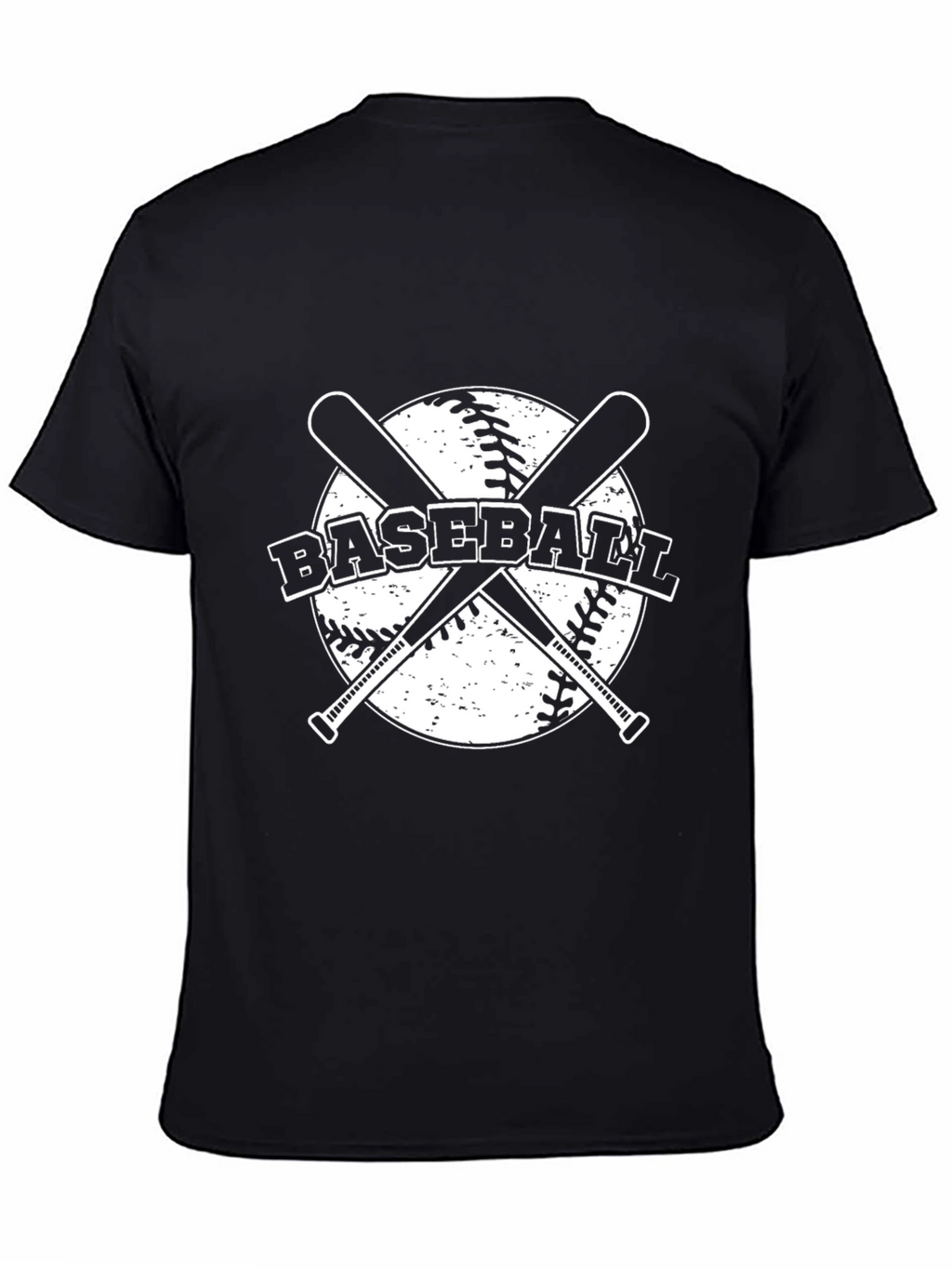 Baseball T-Shirt: Crossed Bats Design